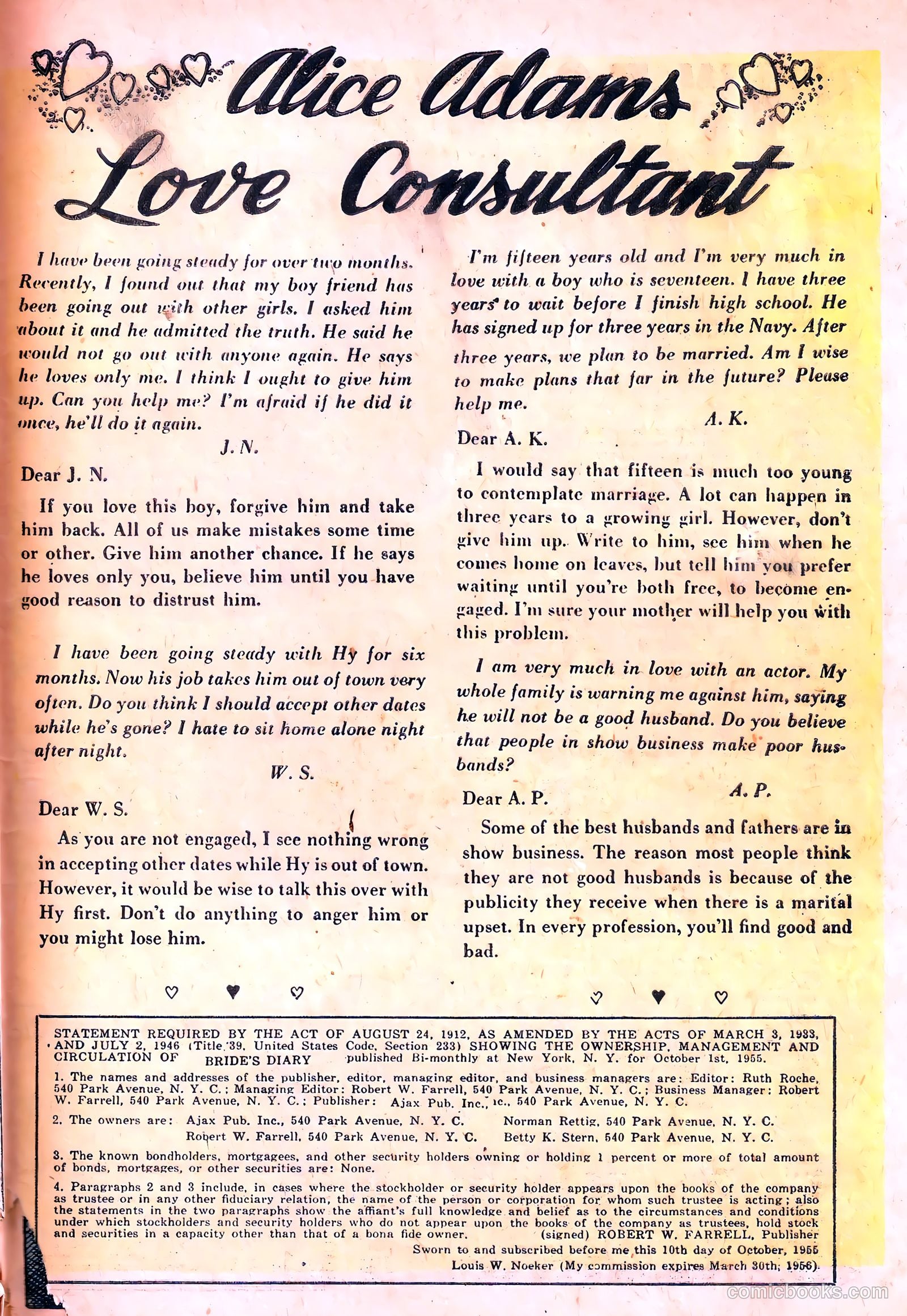 Bride's Diary #9 (1956) — page 27 of 37