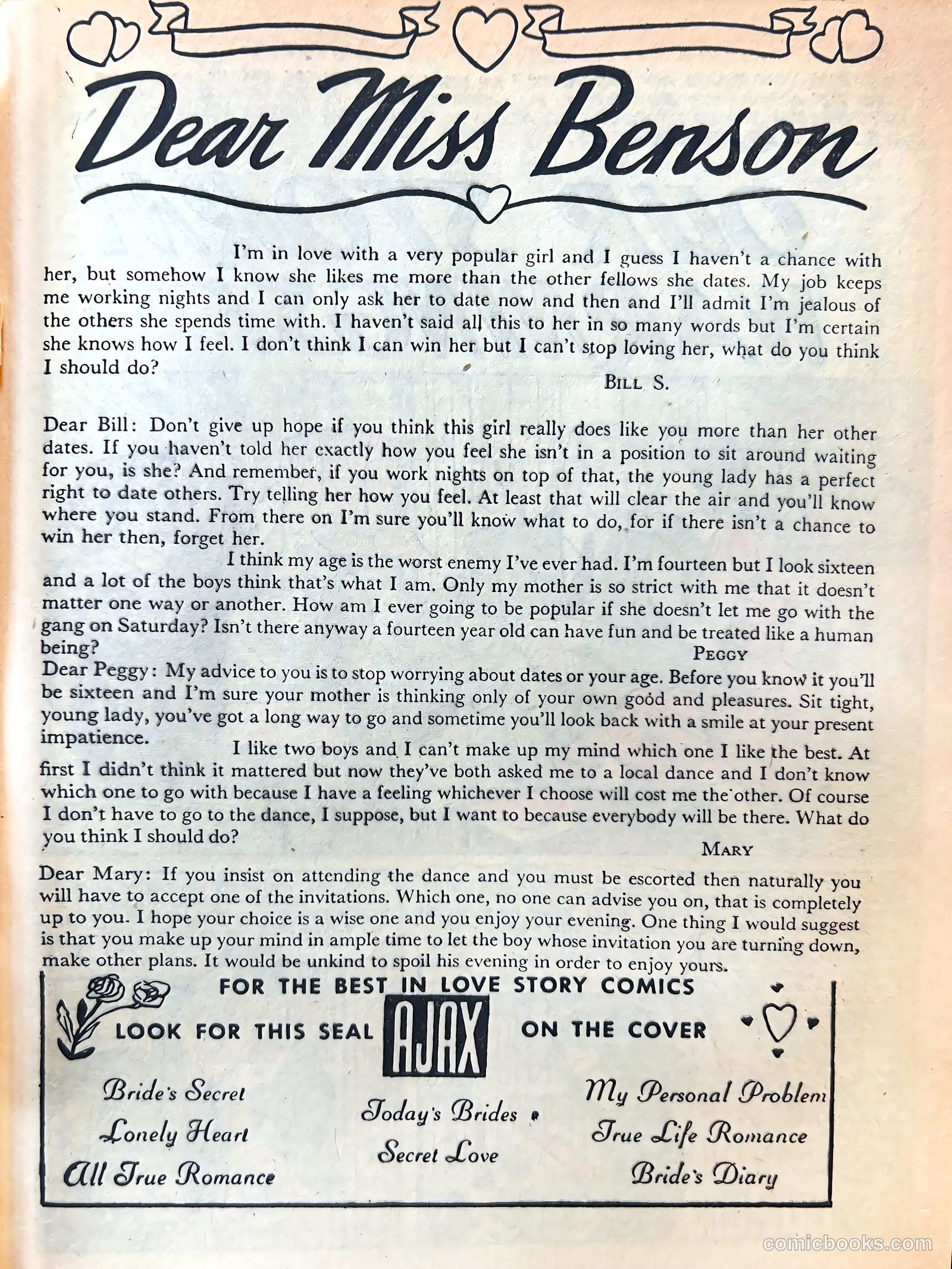 Bride's Secrets #13 (1956) — page 27 of 36