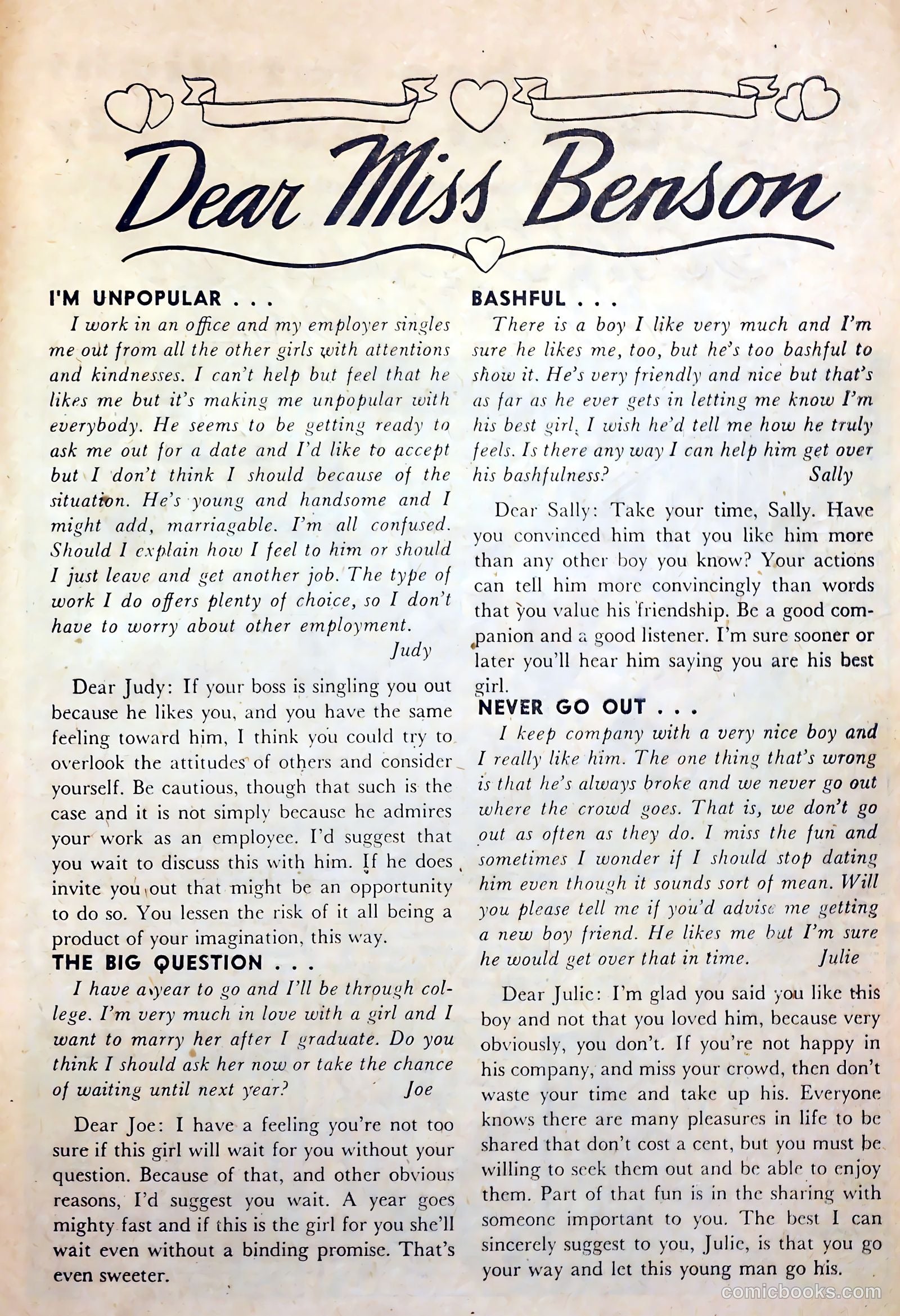 Bride's Secrets #14 (1957) — page 27 of 37