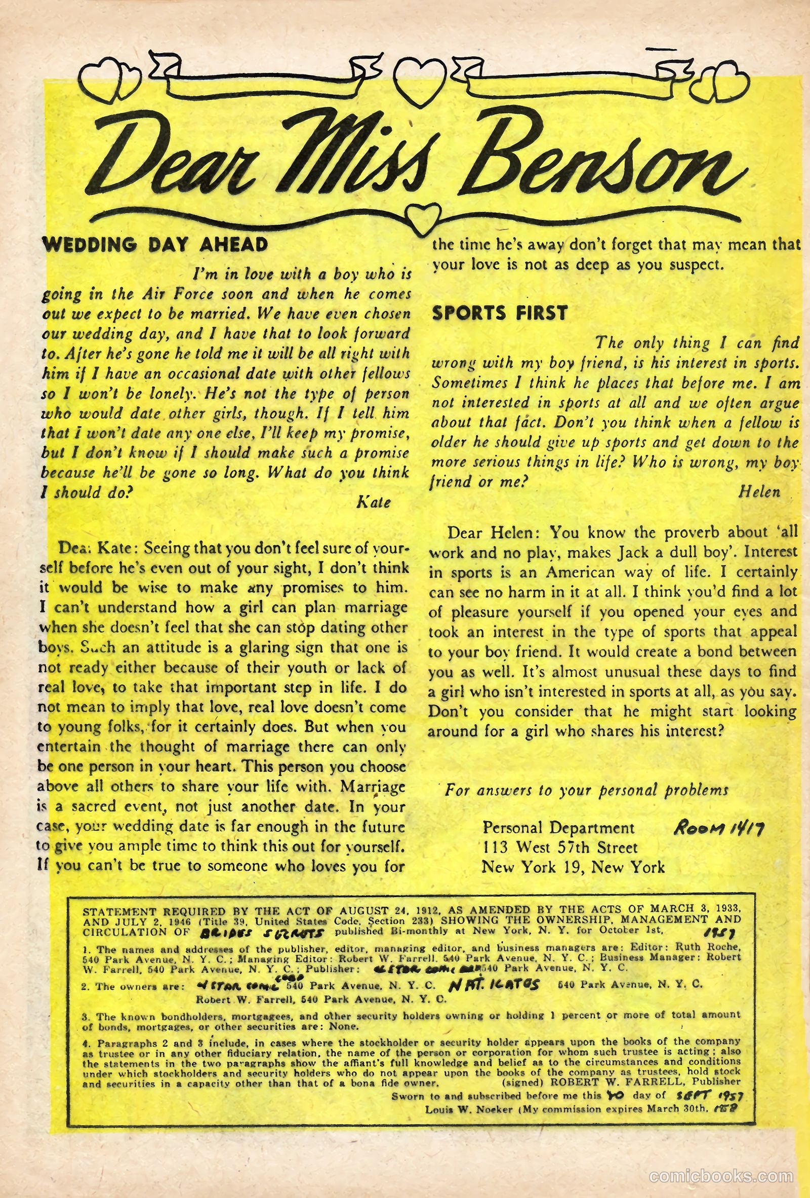 Bride's Secrets #19 (1958) — page 24 of 36