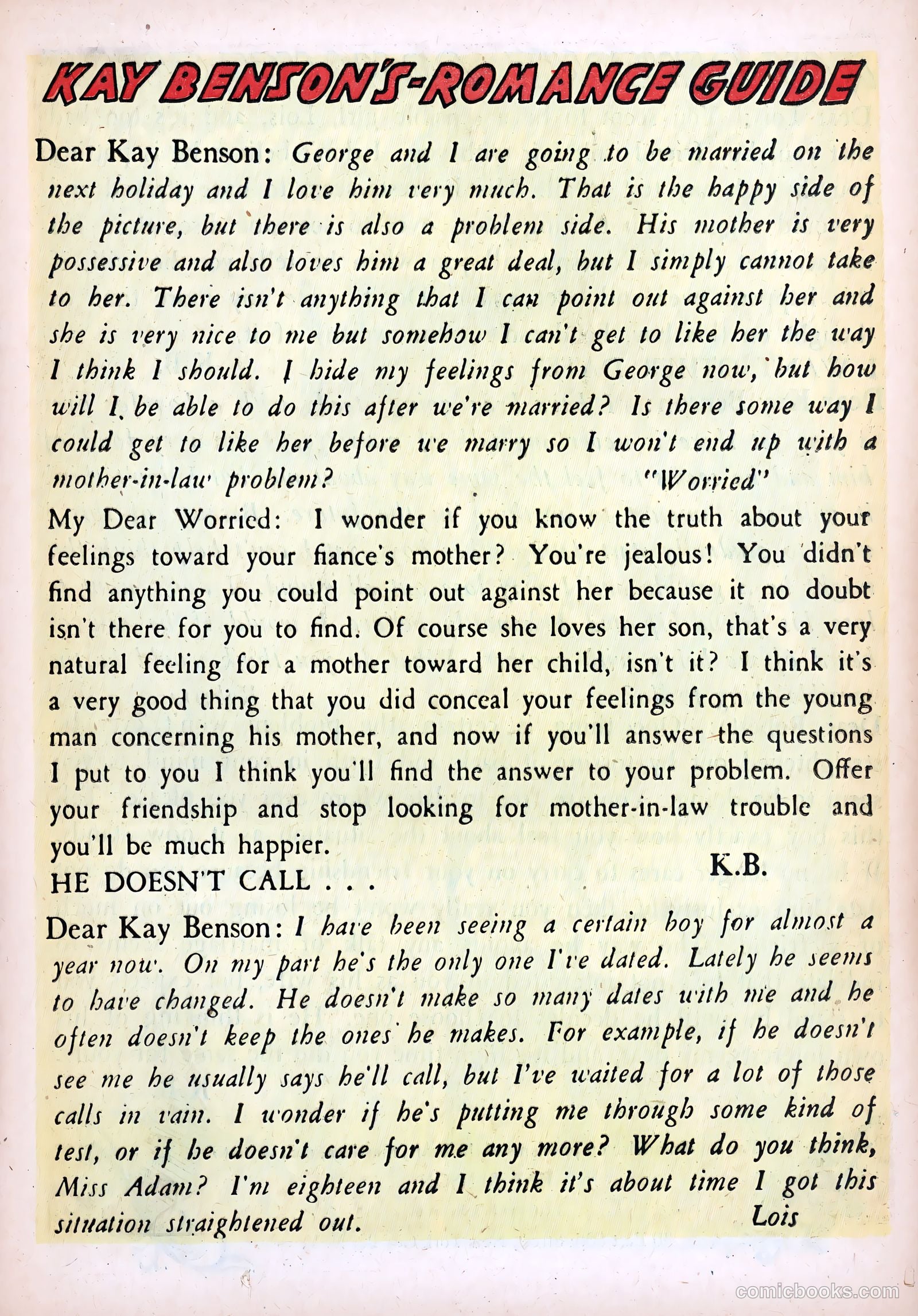 Bride's Secrets #4 (1954) — page 17 of 36