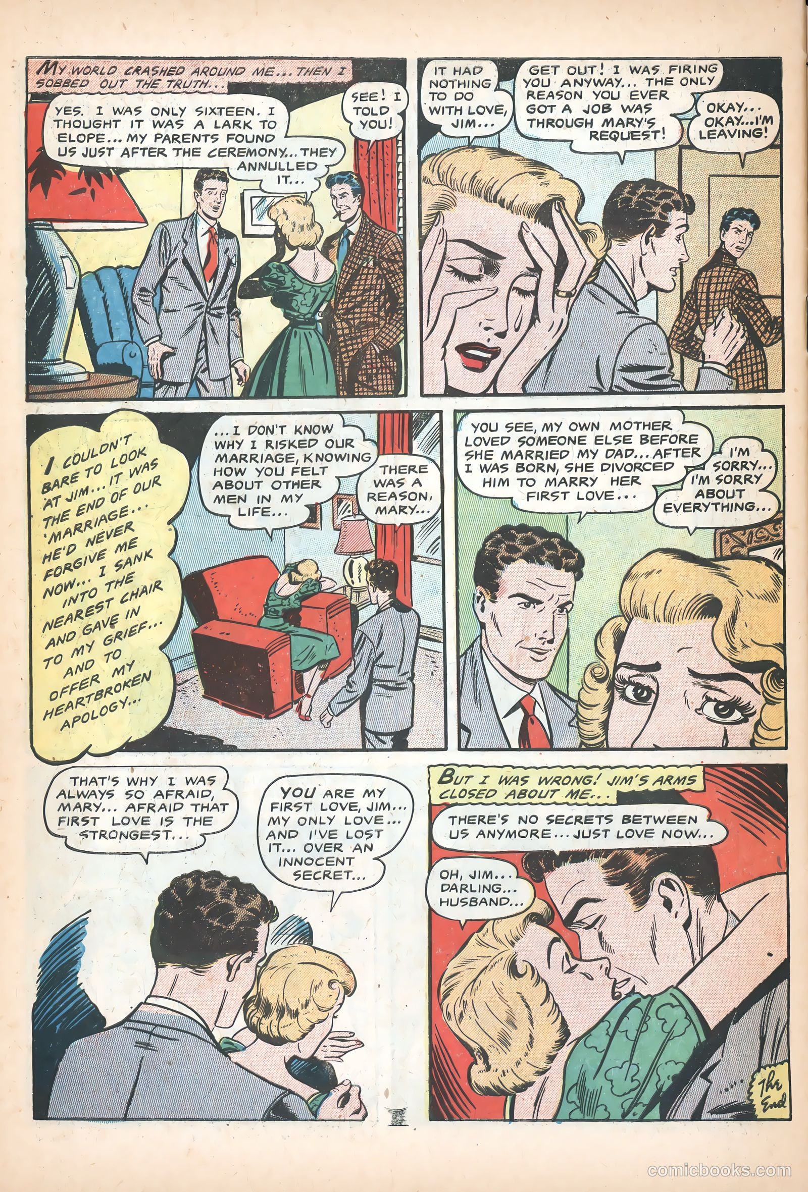 Bride's Secrets #4 (1954) — page 34 of 36