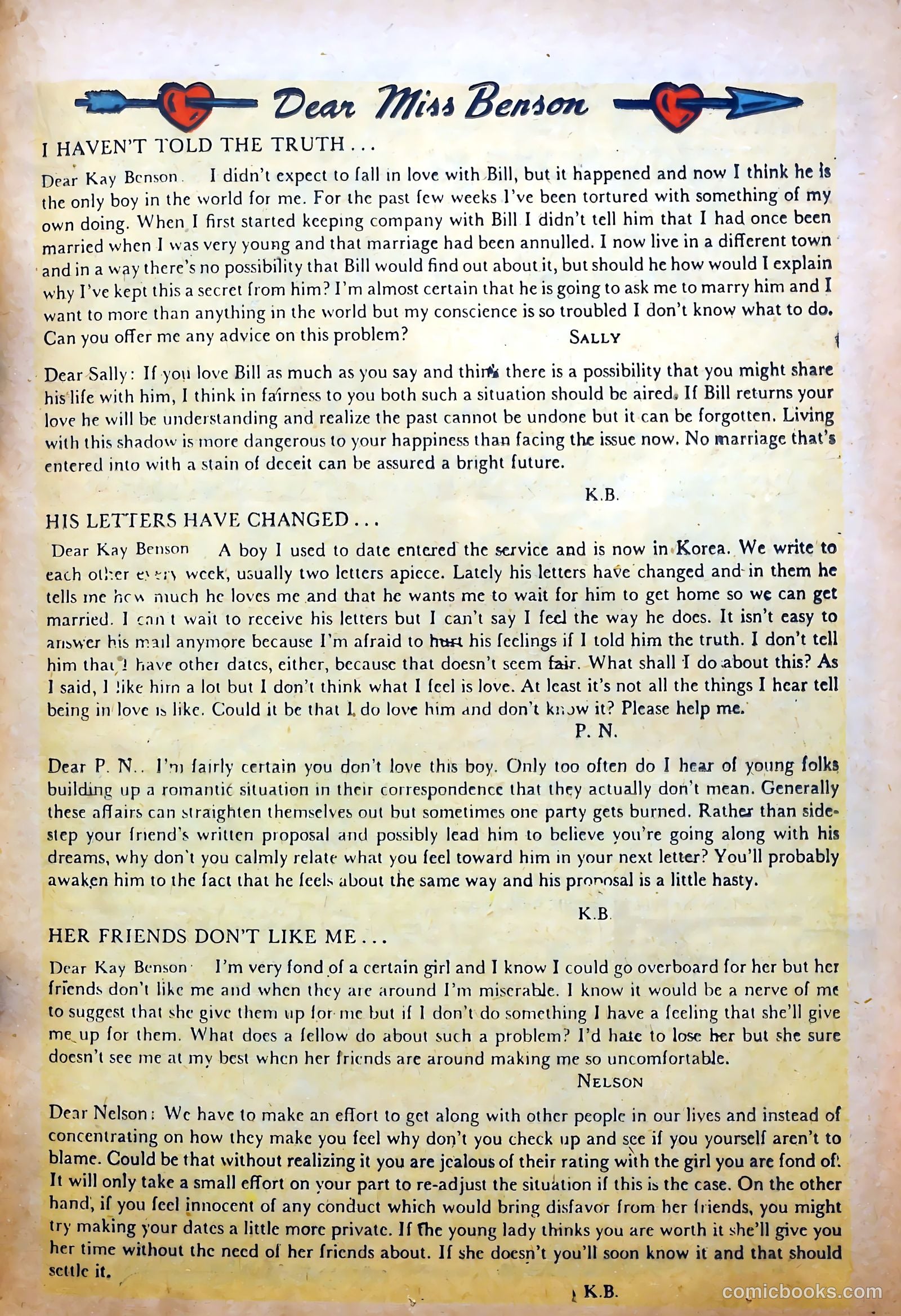 Bride's Secrets #7 (1955) — page 25 of 36