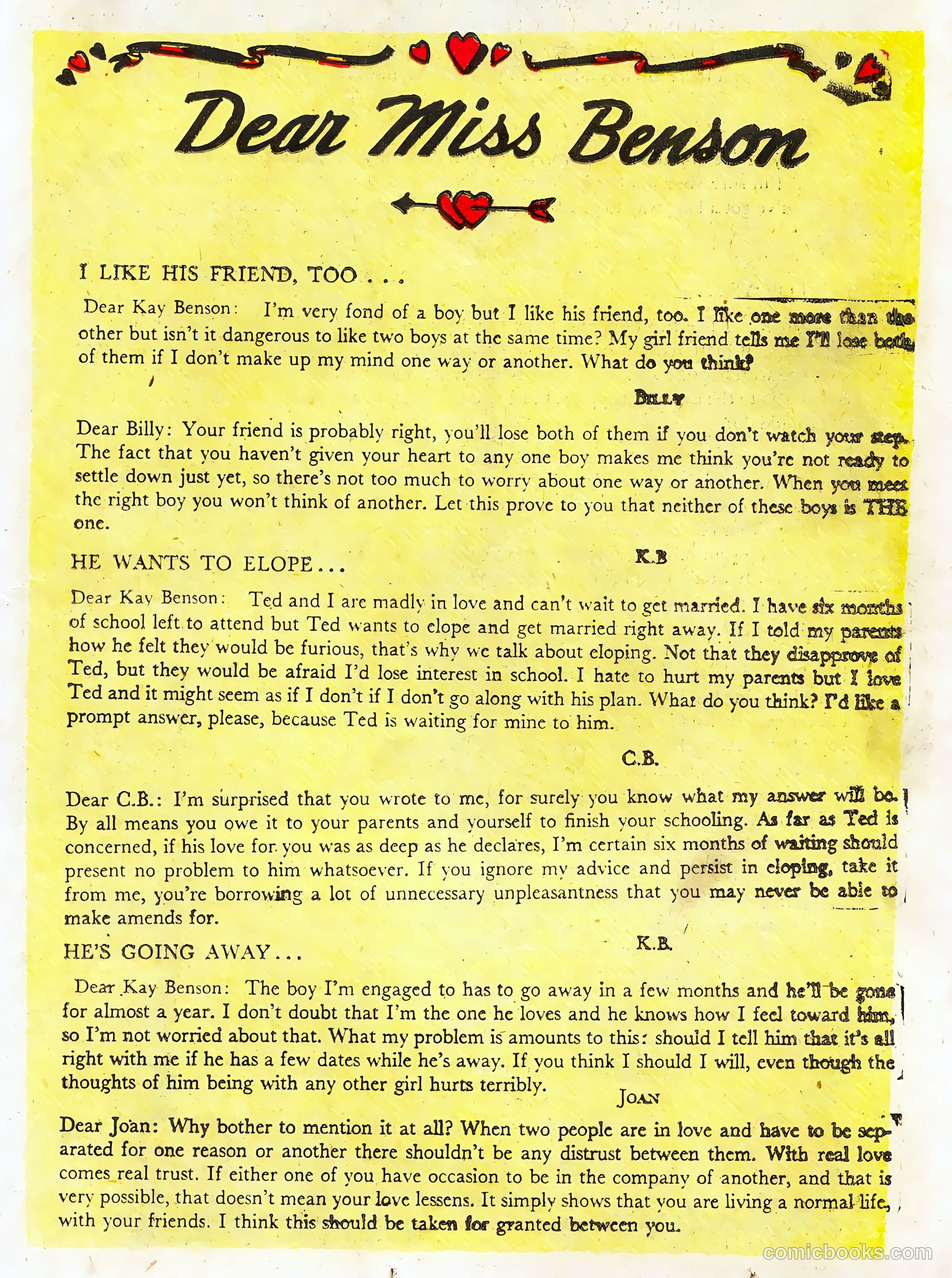 Bride's Secrets #9 (1955) — page 19 of 36