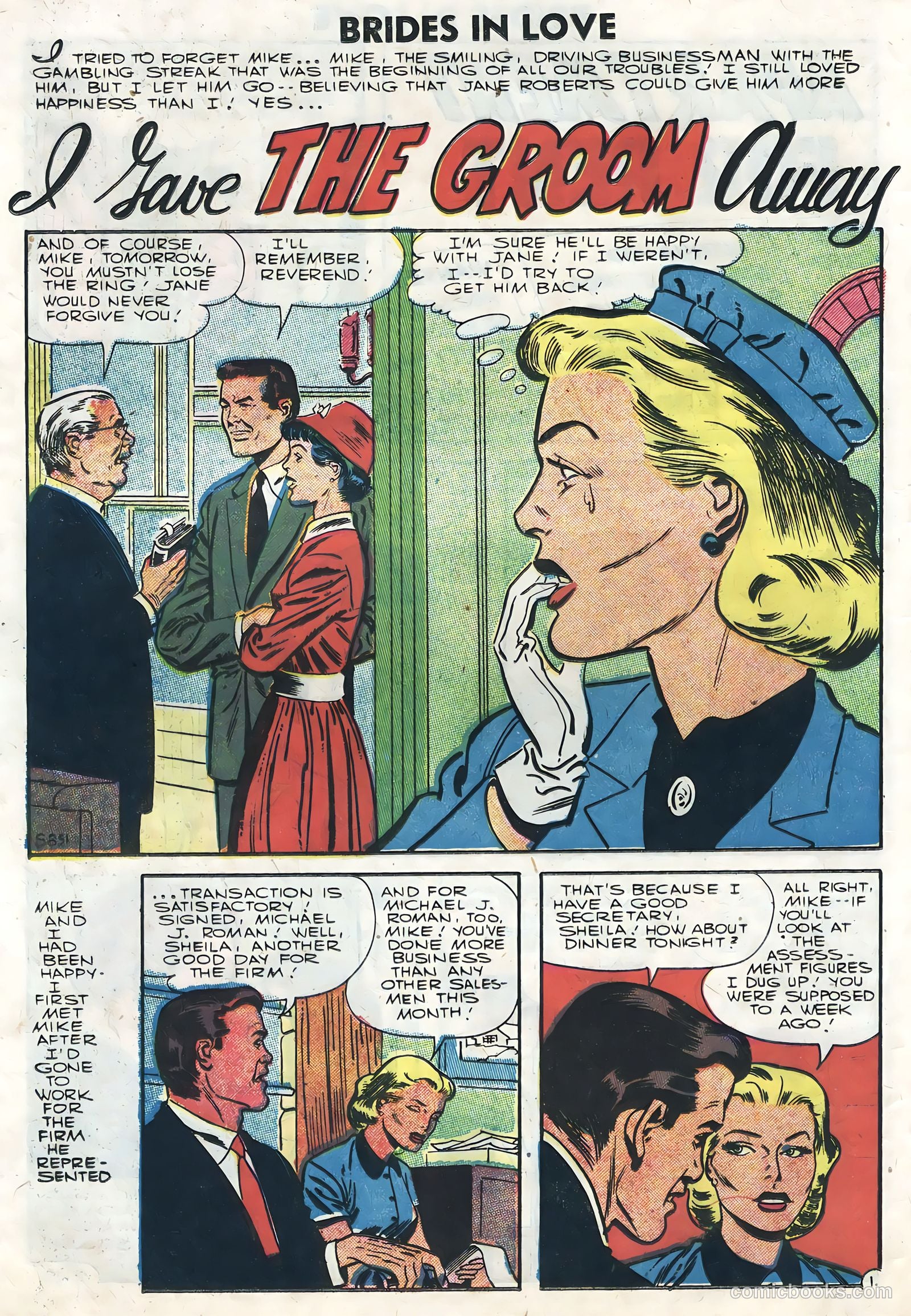 Brides in Love #1 (1956) — page 12 of 36