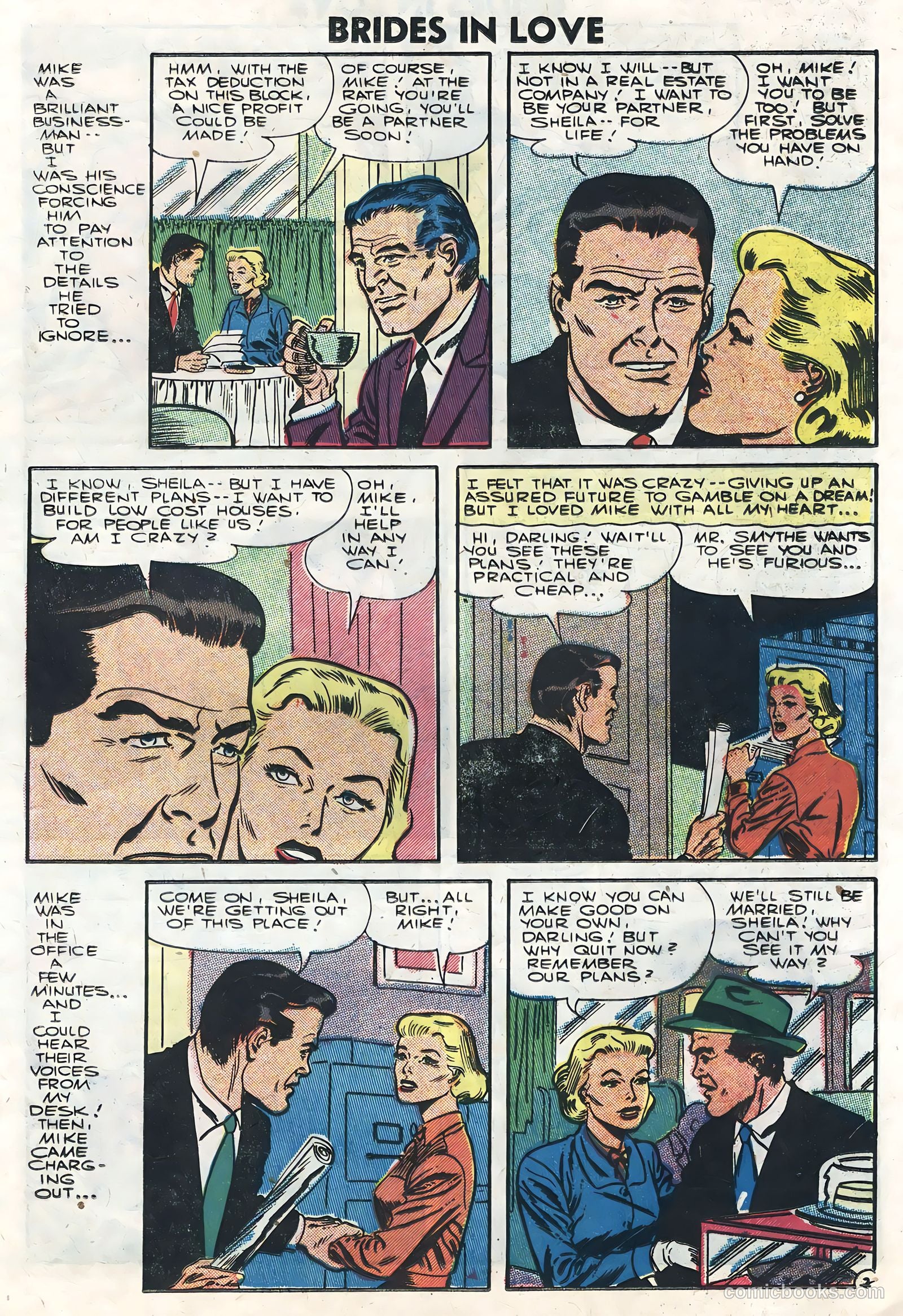 Brides in Love #1 (1956) — page 13 of 36