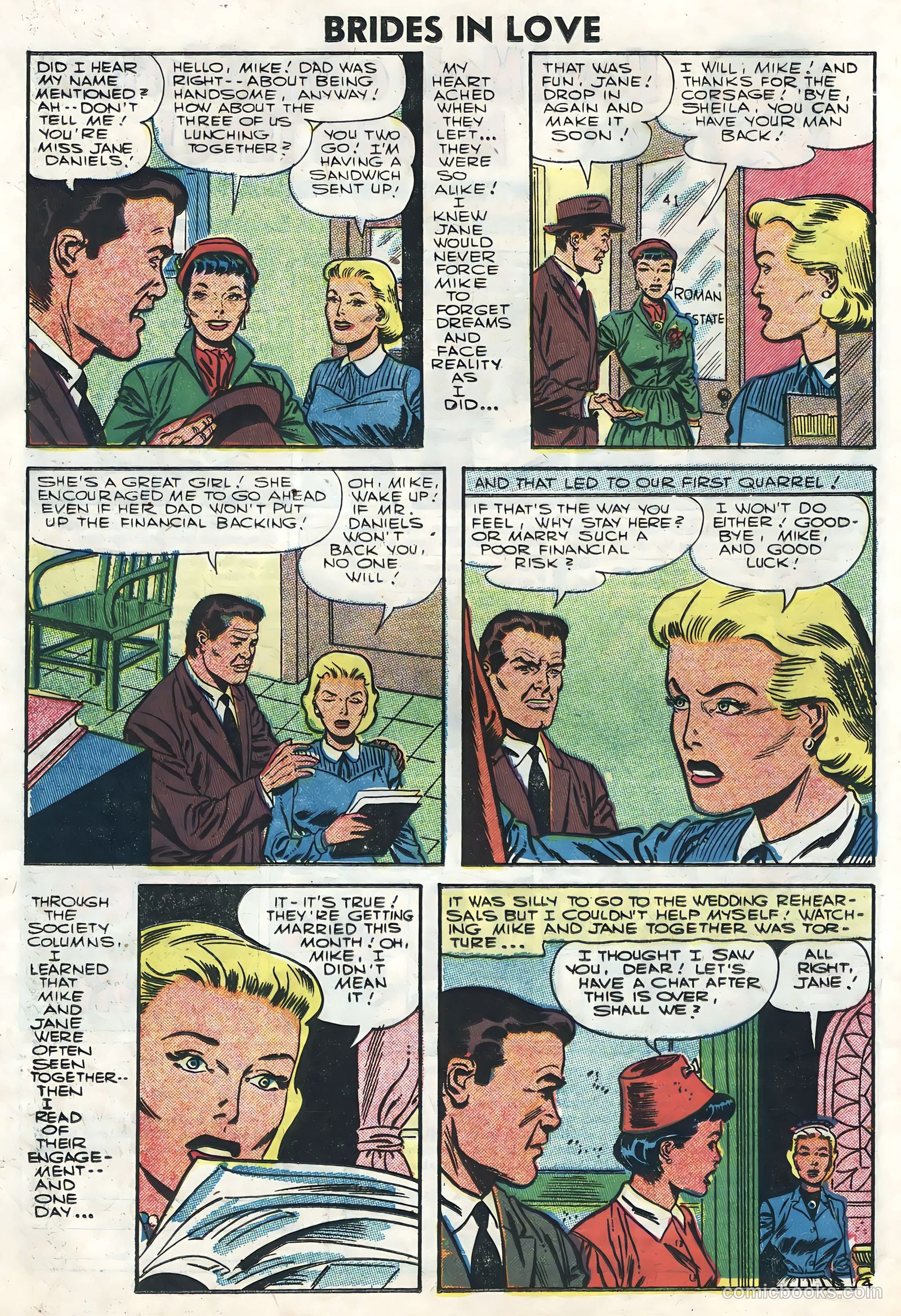 Brides in Love #1 (1956) — page 16 of 36