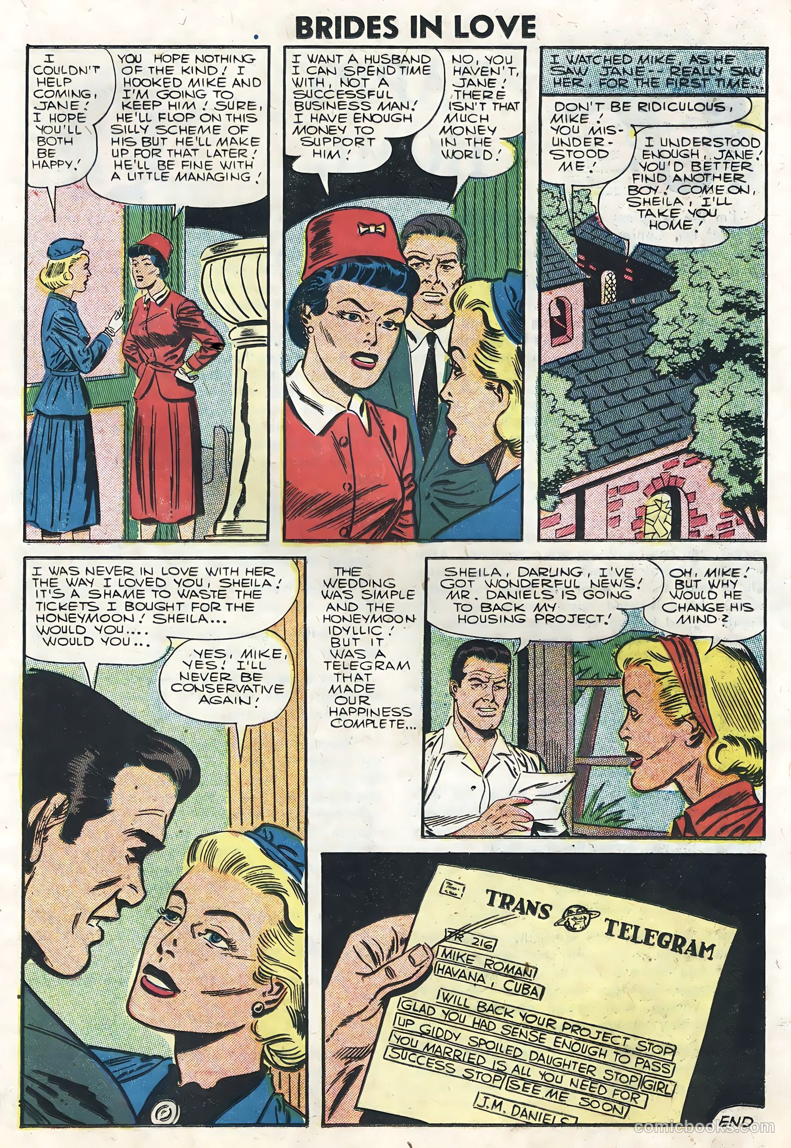 Brides in Love #1 (1956) — page 17 of 36