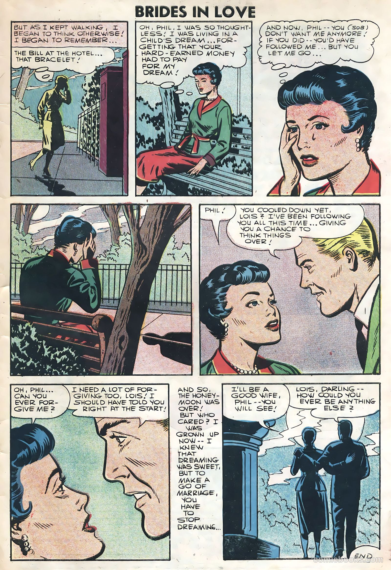 Brides in Love #1 (1956) — page 33 of 36