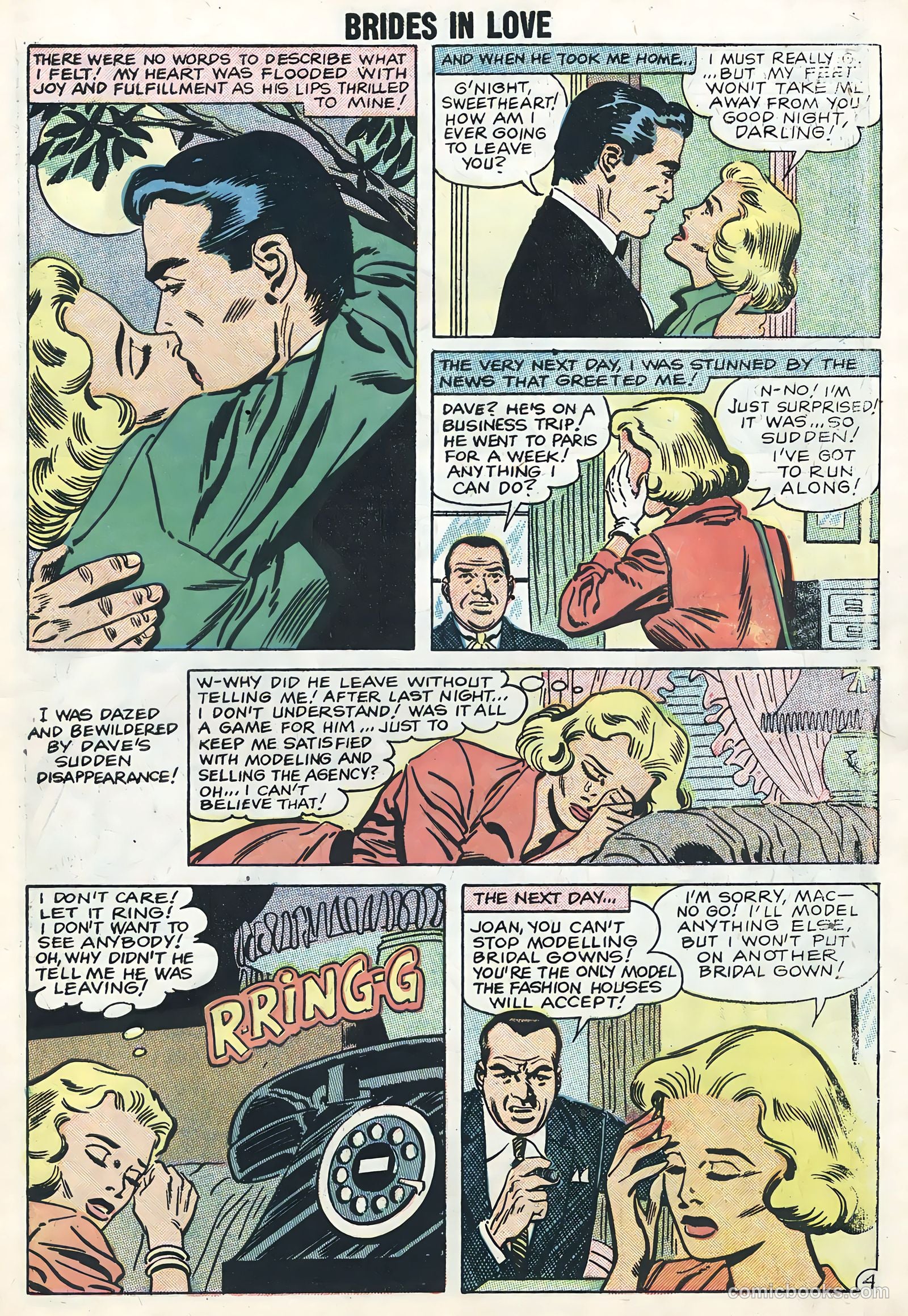 Brides in Love #10 (1958) — page 7 of 36
