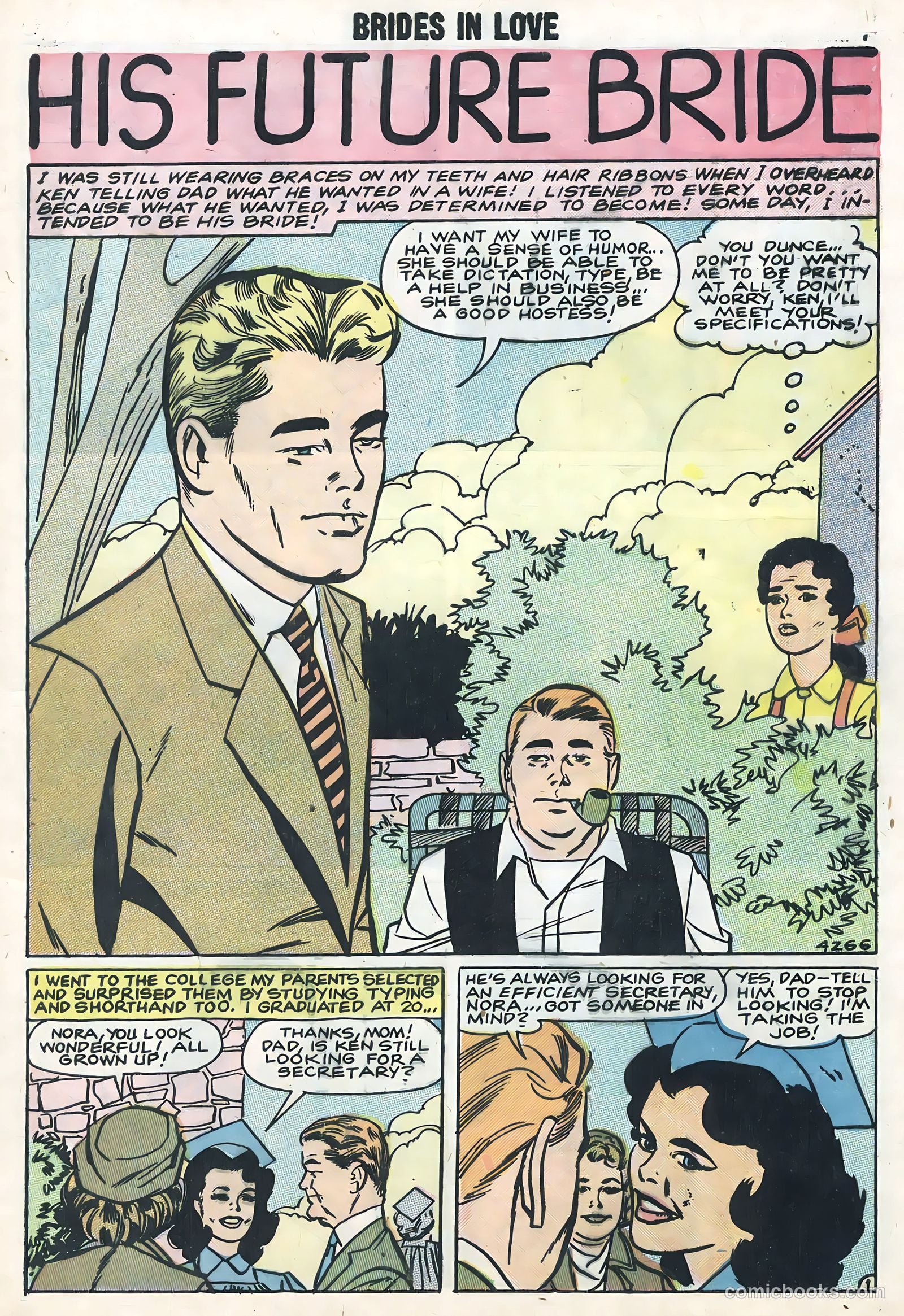 Brides in Love #10 (1958) — page 9 of 36