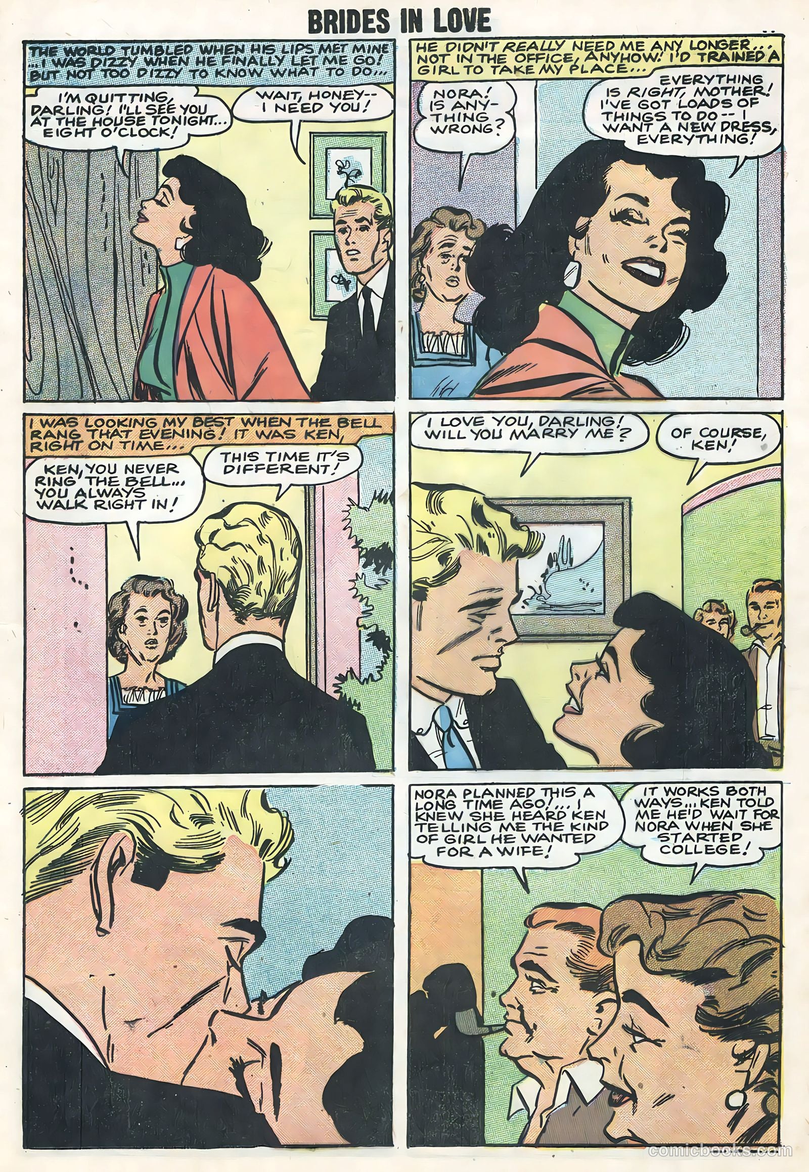 Brides in Love #10 (1958) — page 13 of 36