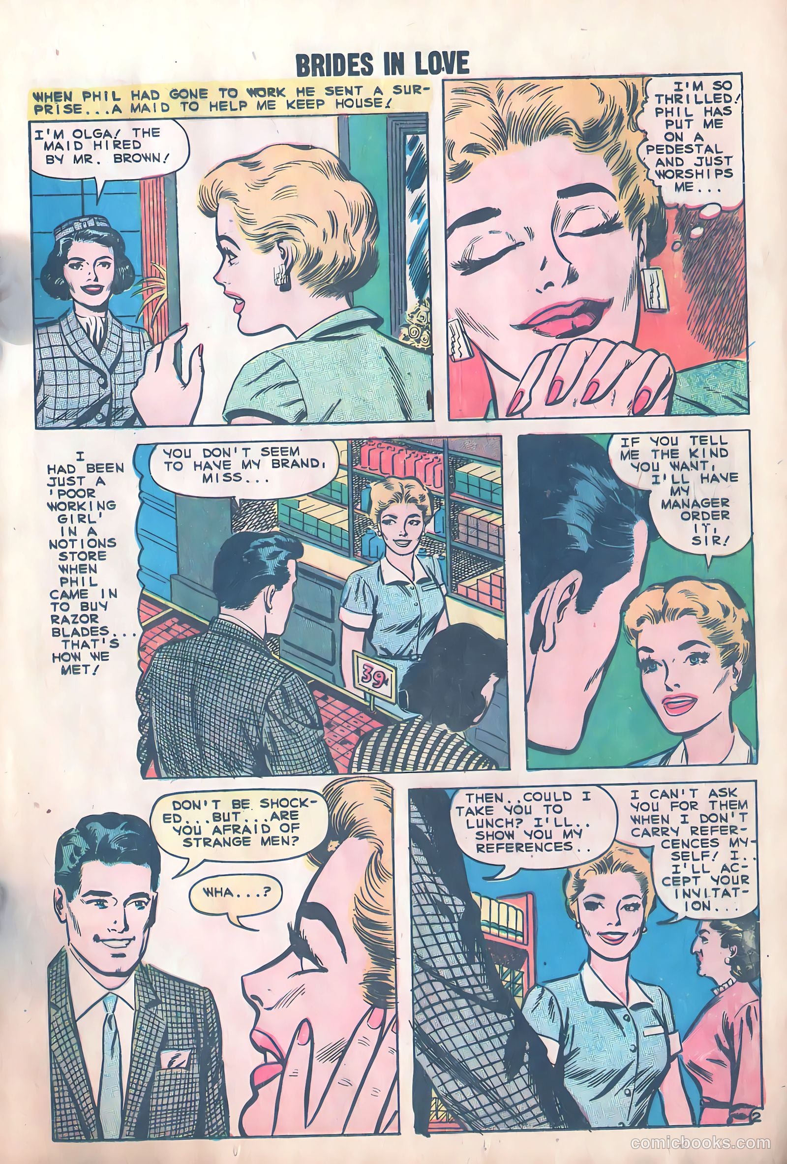 Brides in Love #12 (1959) — page 13 of 36