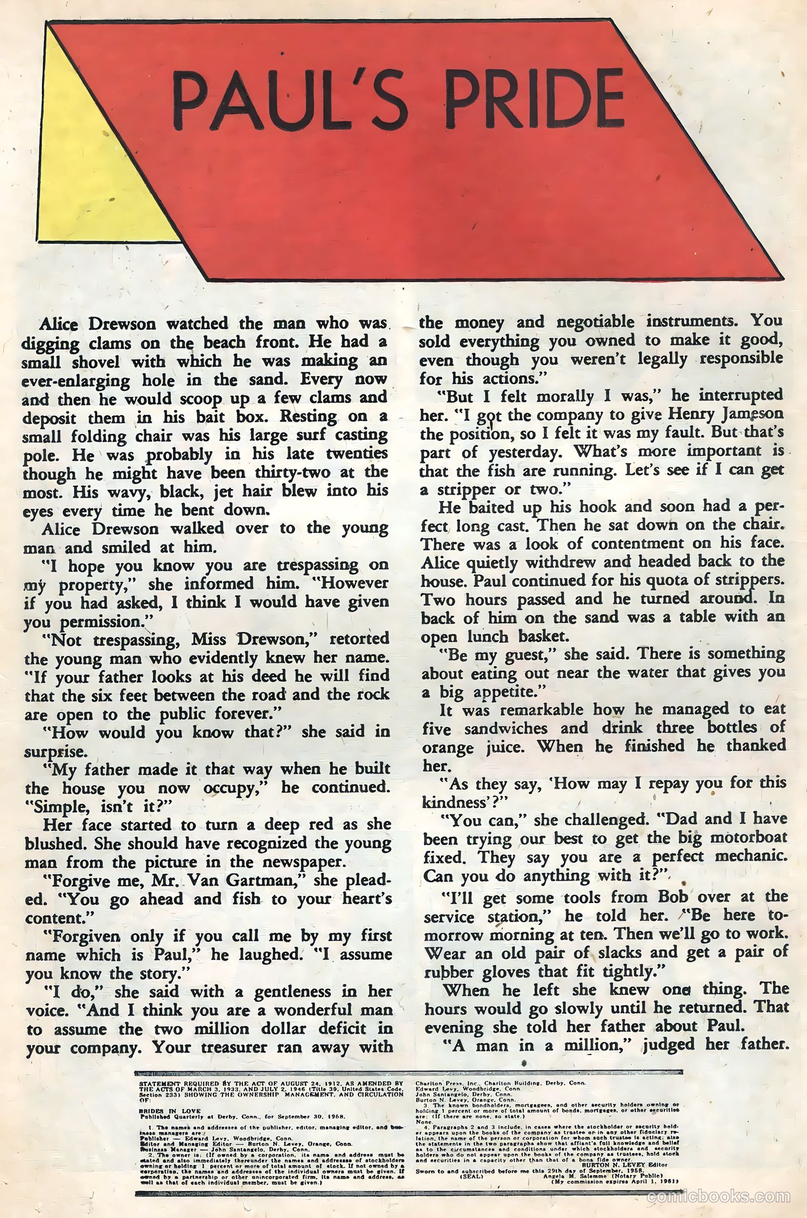 Brides in Love #13 (1959) — page 26 of 36