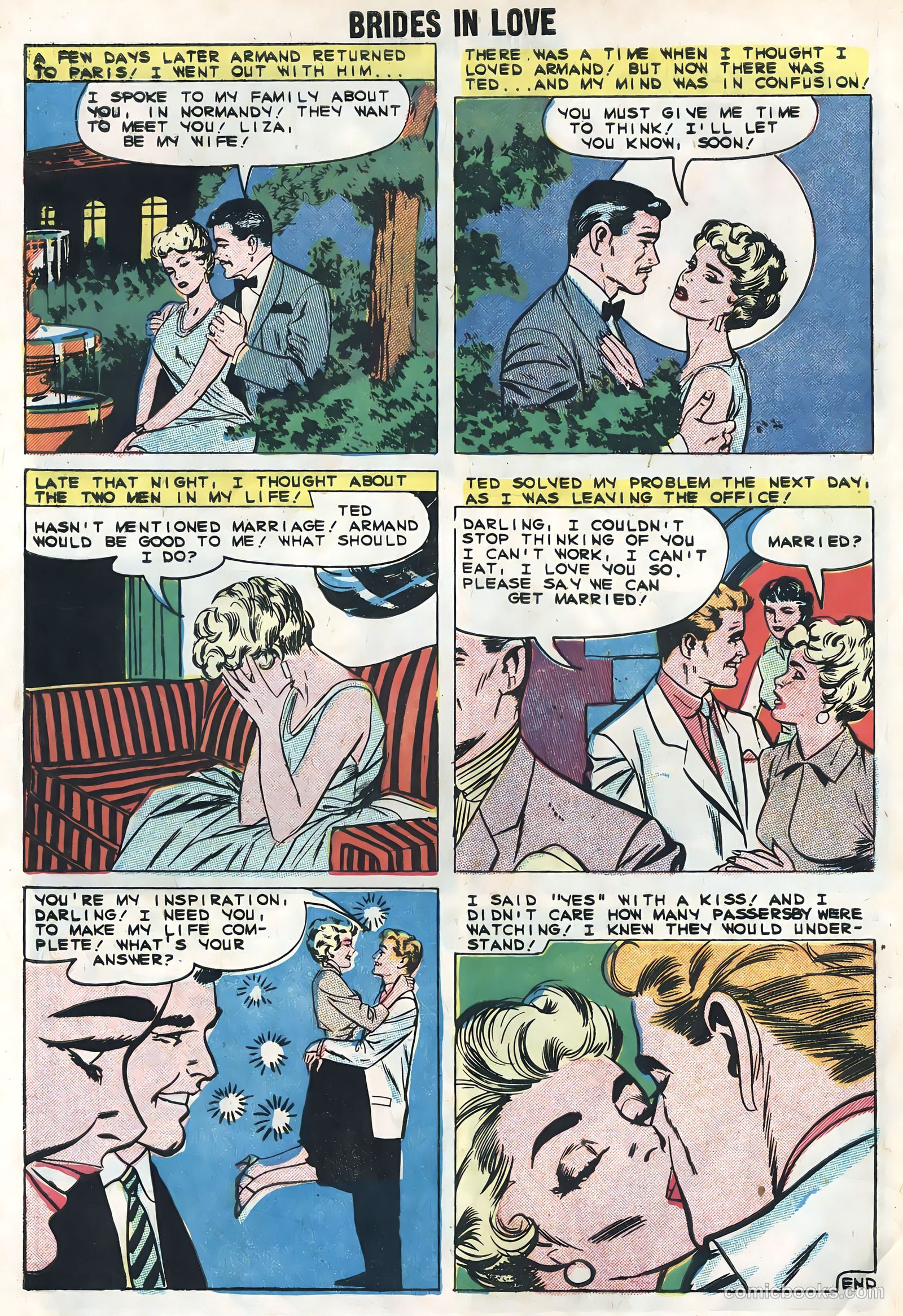Brides in Love #15 (1959) — page 8 of 36