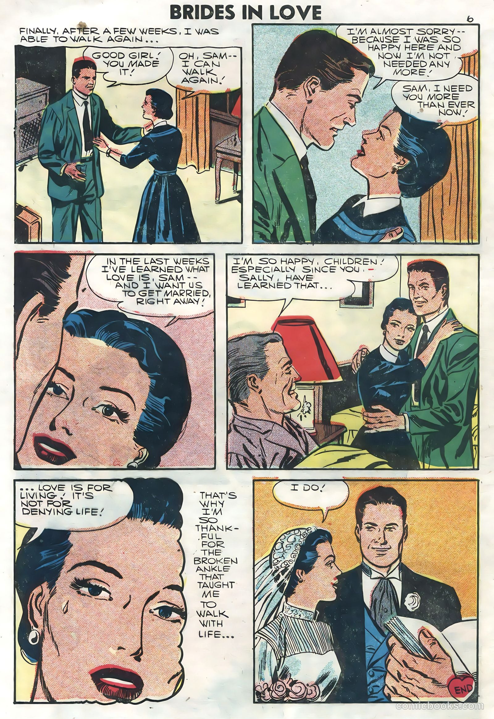 Brides in Love #3 (1957) — page 8 of 36