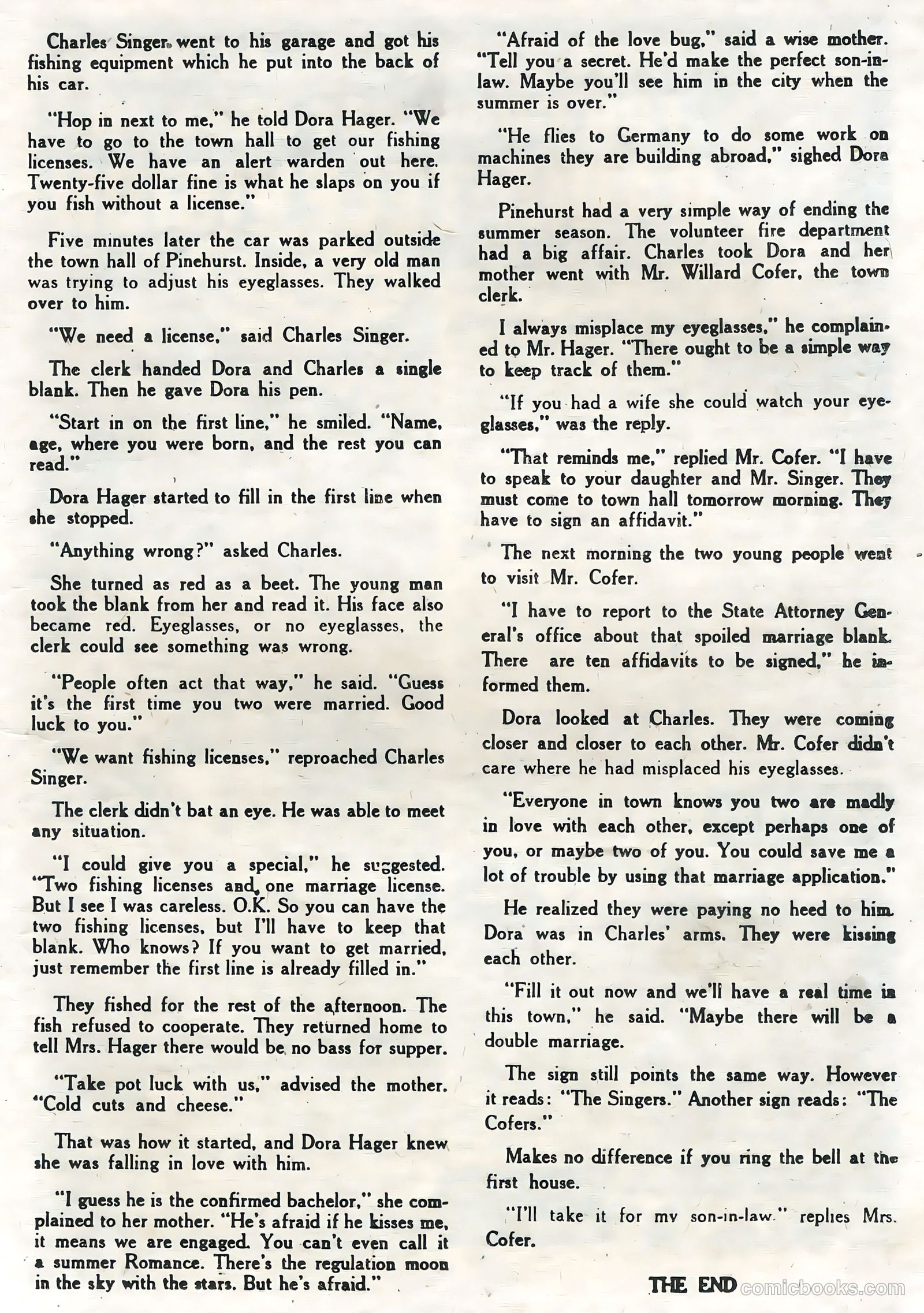 Brides in Love #3 (1957) — page 21 of 36