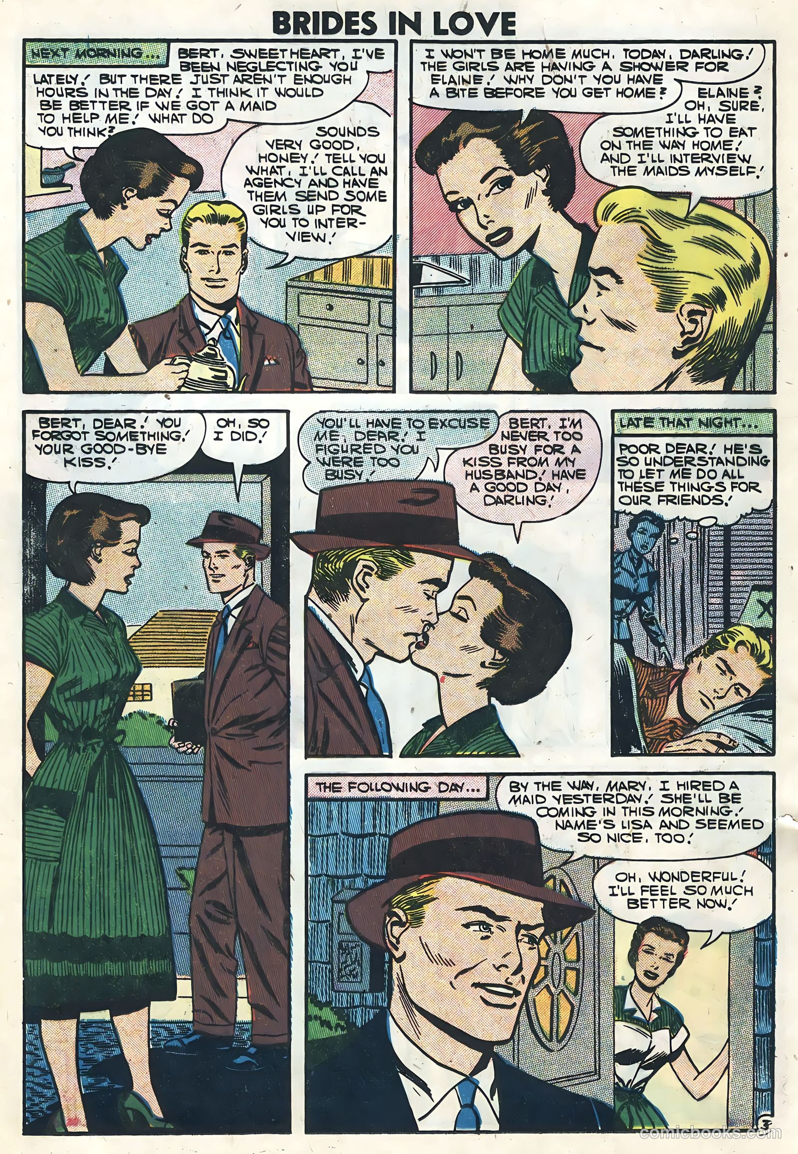 Brides in Love #4 (1957) — page 12 of 36