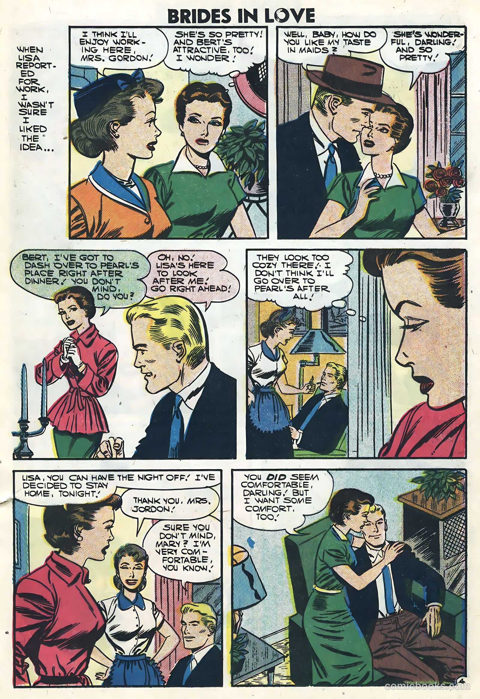 Brides in Love #4 (1957) — page 13 of 36