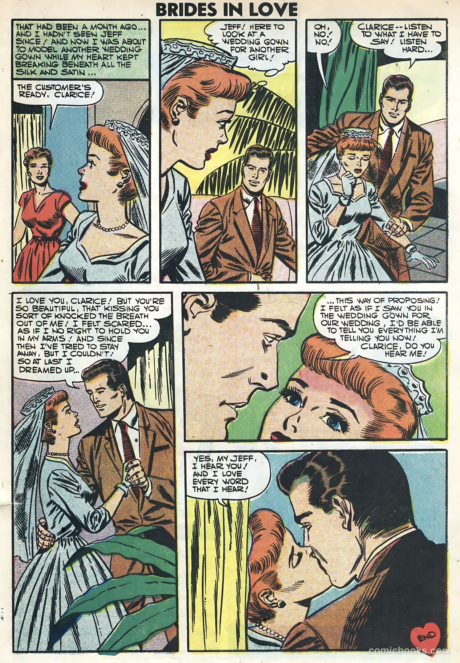 Brides in Love #4 (1957) — page 33 of 36