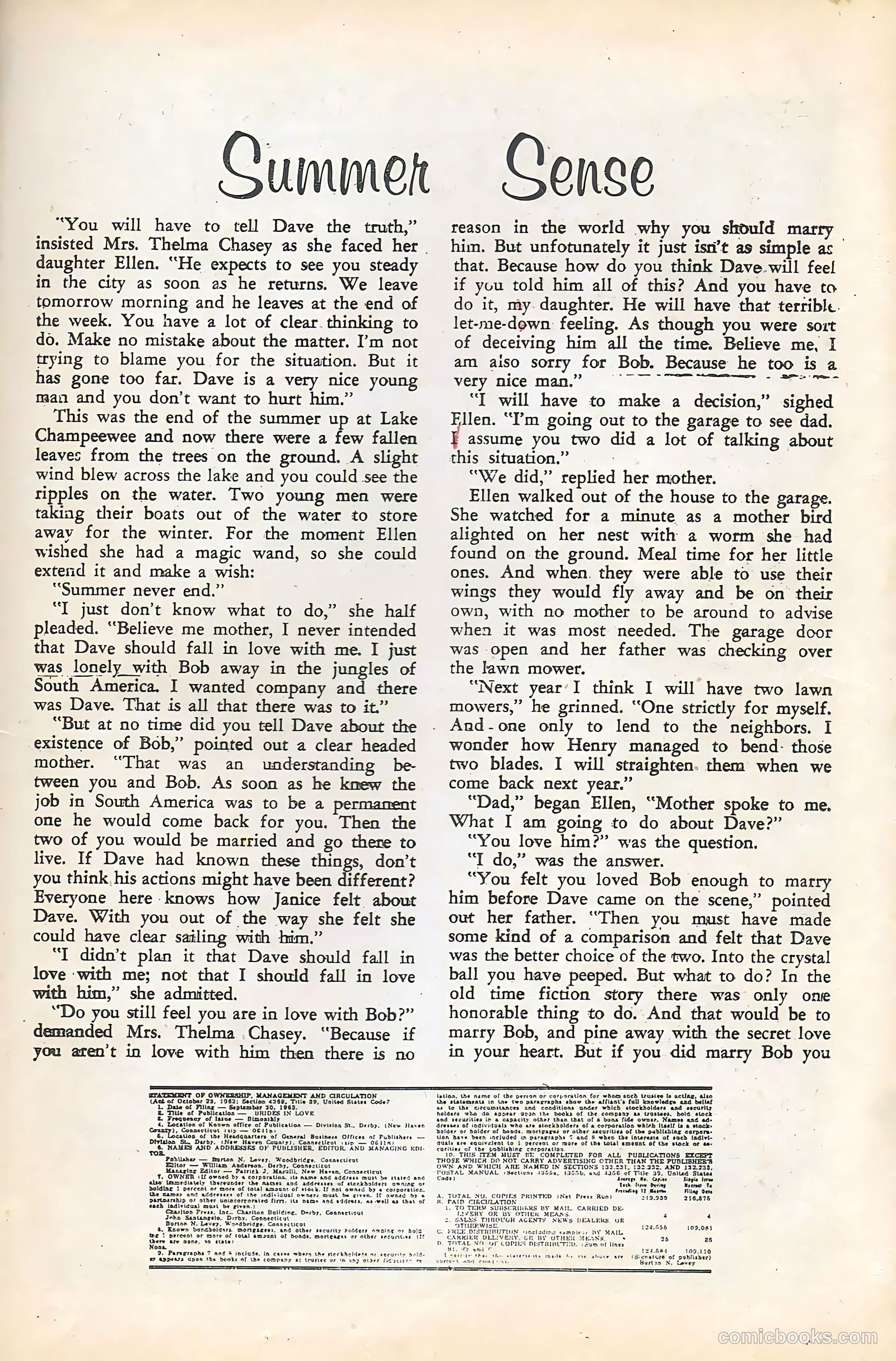 Brides in Love #40 (1964) — page 23 of 36