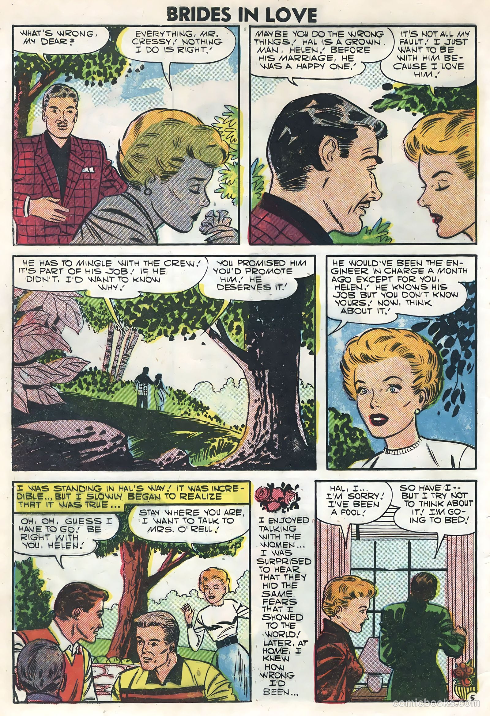 Brides in Love #5 (1957) — page 8 of 36