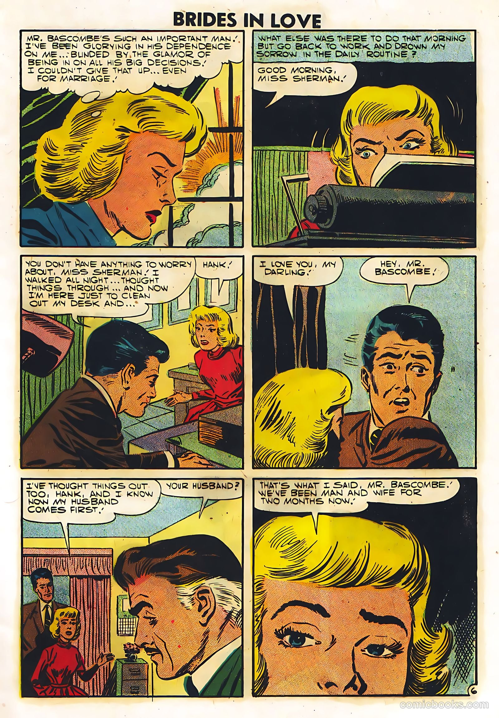 Brides in Love #6 (1957) — page 9 of 36