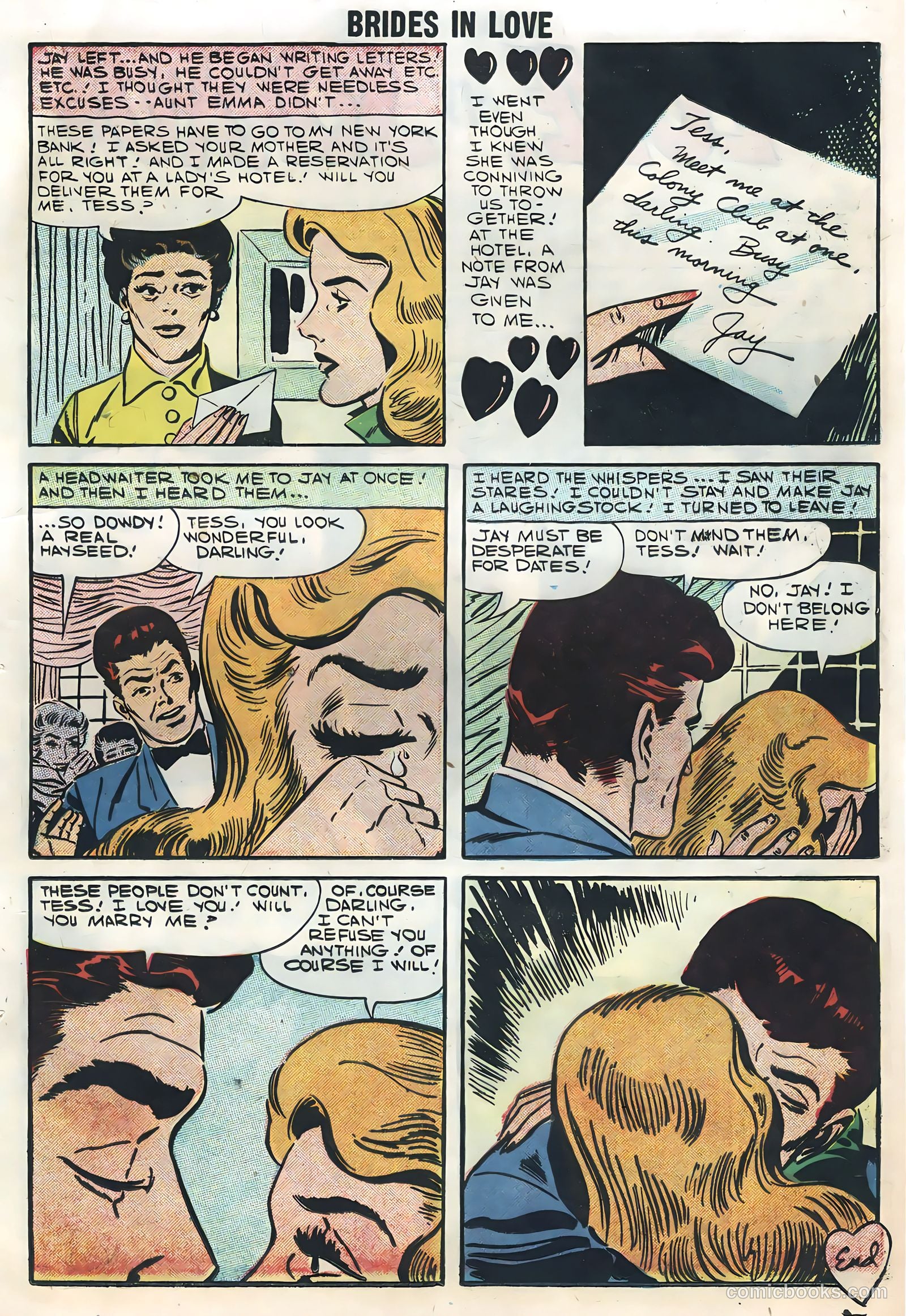 Brides in Love #7 (1958) — page 33 of 68