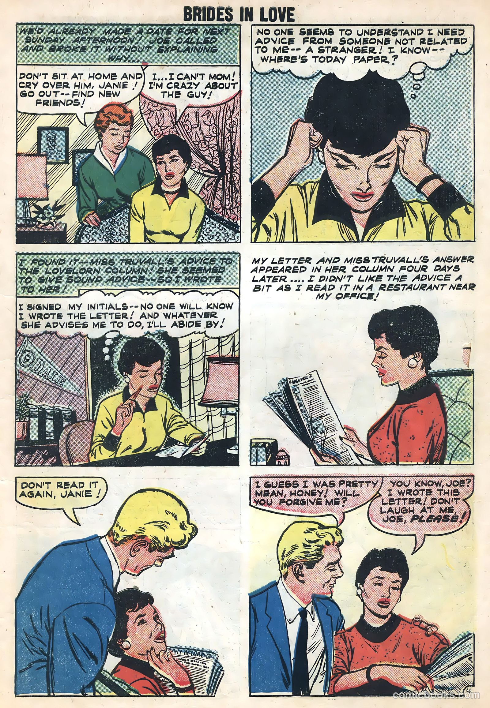 Brides in Love #8 (1958) — page 7 of 36