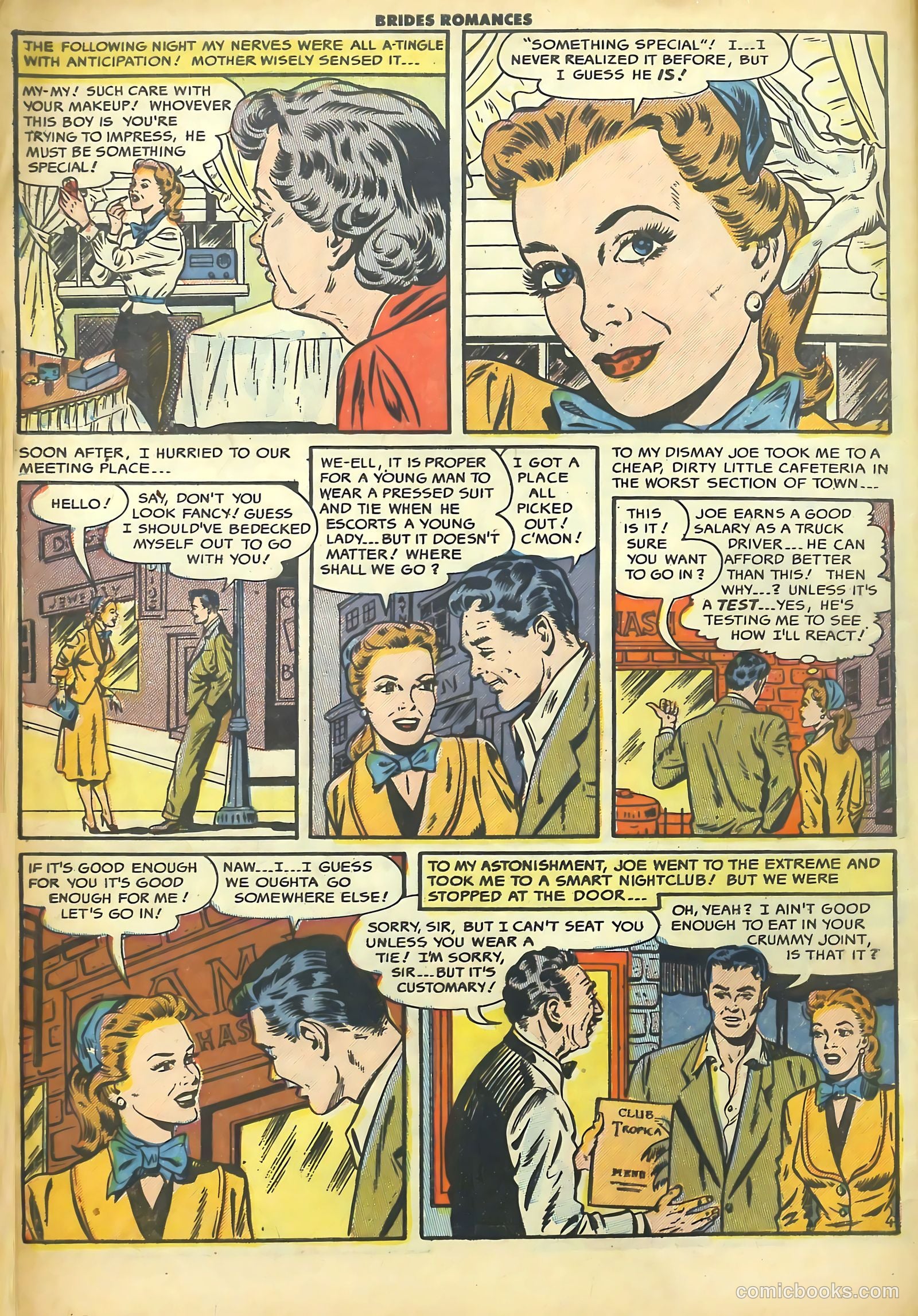 Brides Romances #1 (1953) — page 6 of 36