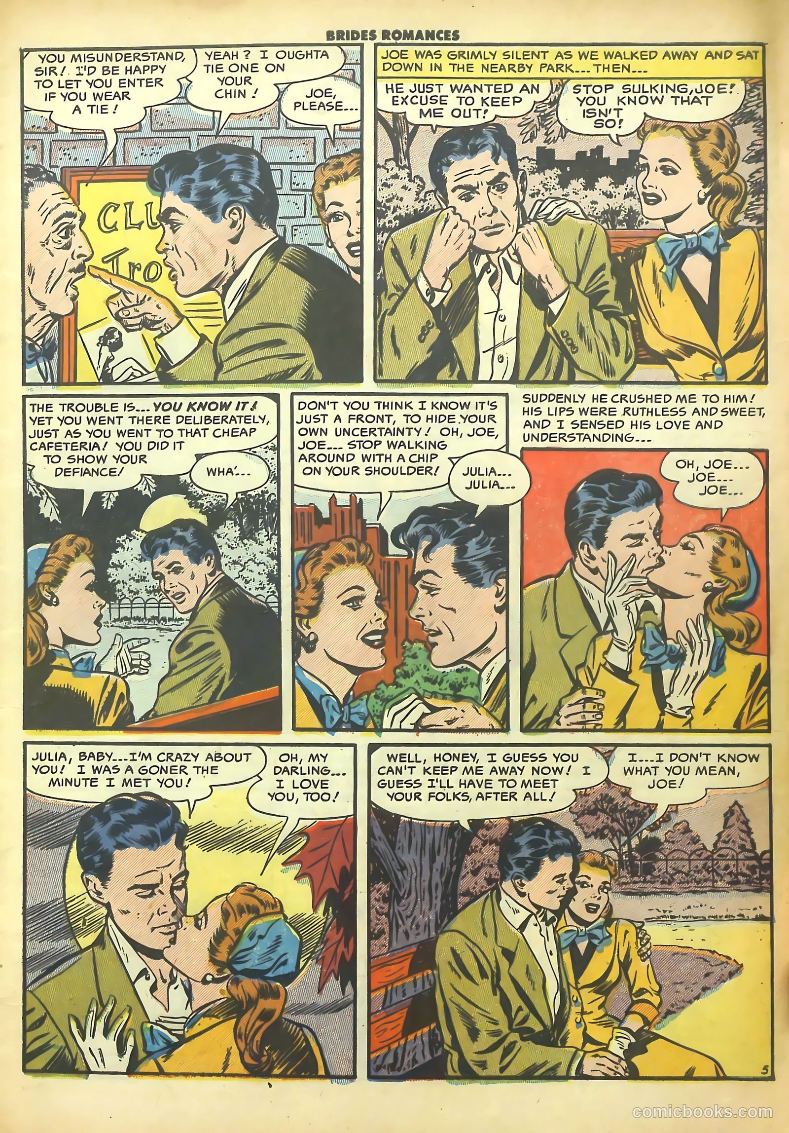 Brides Romances #1 (1953) — page 7 of 36