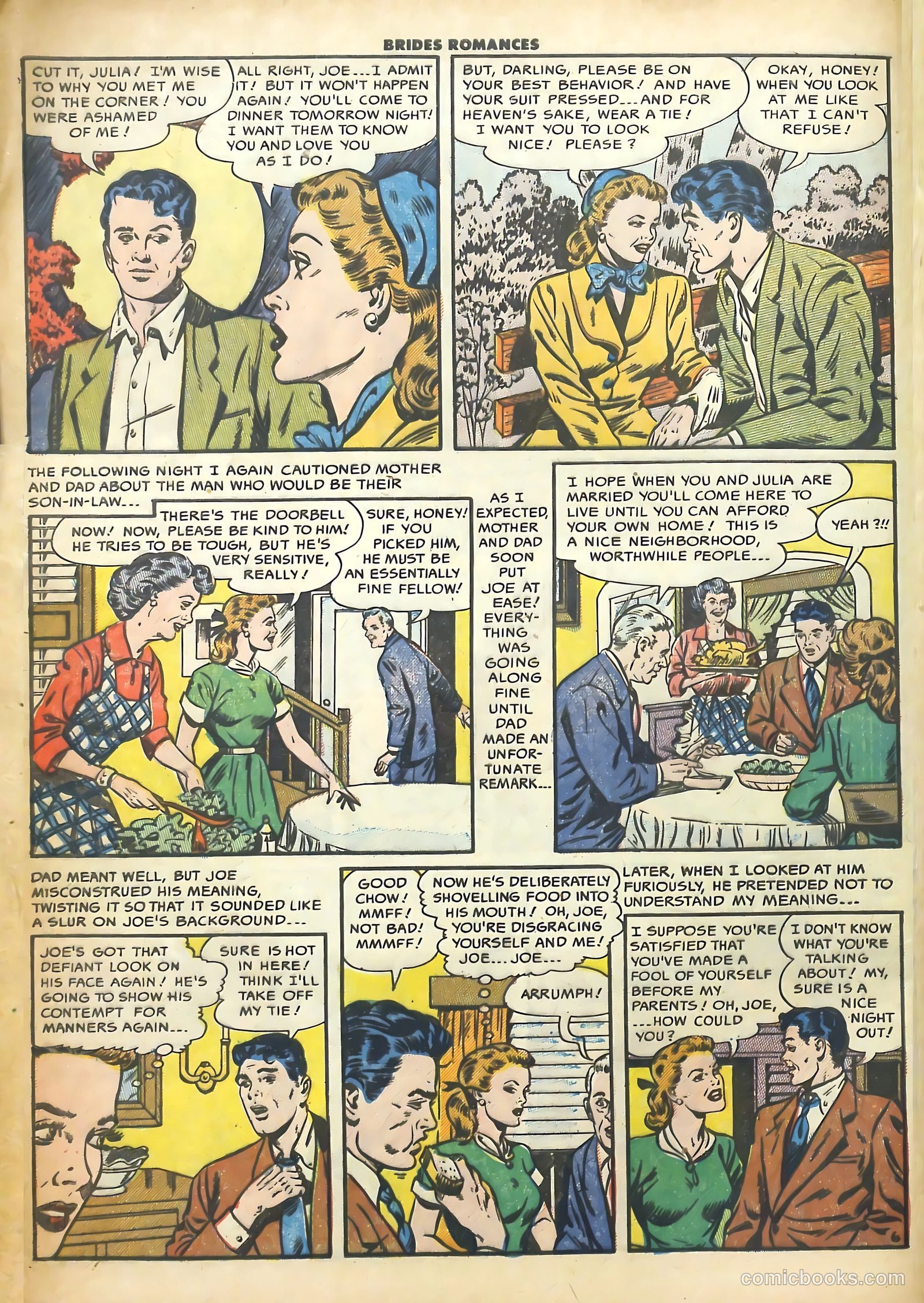Brides Romances #1 (1953) — page 8 of 36