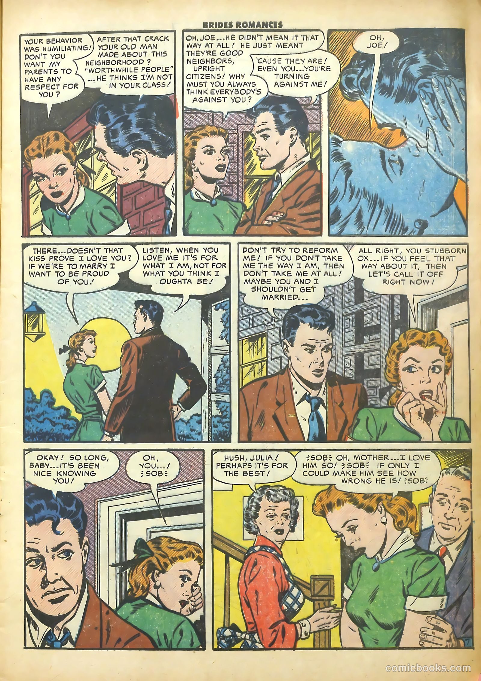 Brides Romances #1 (1953) — page 9 of 36