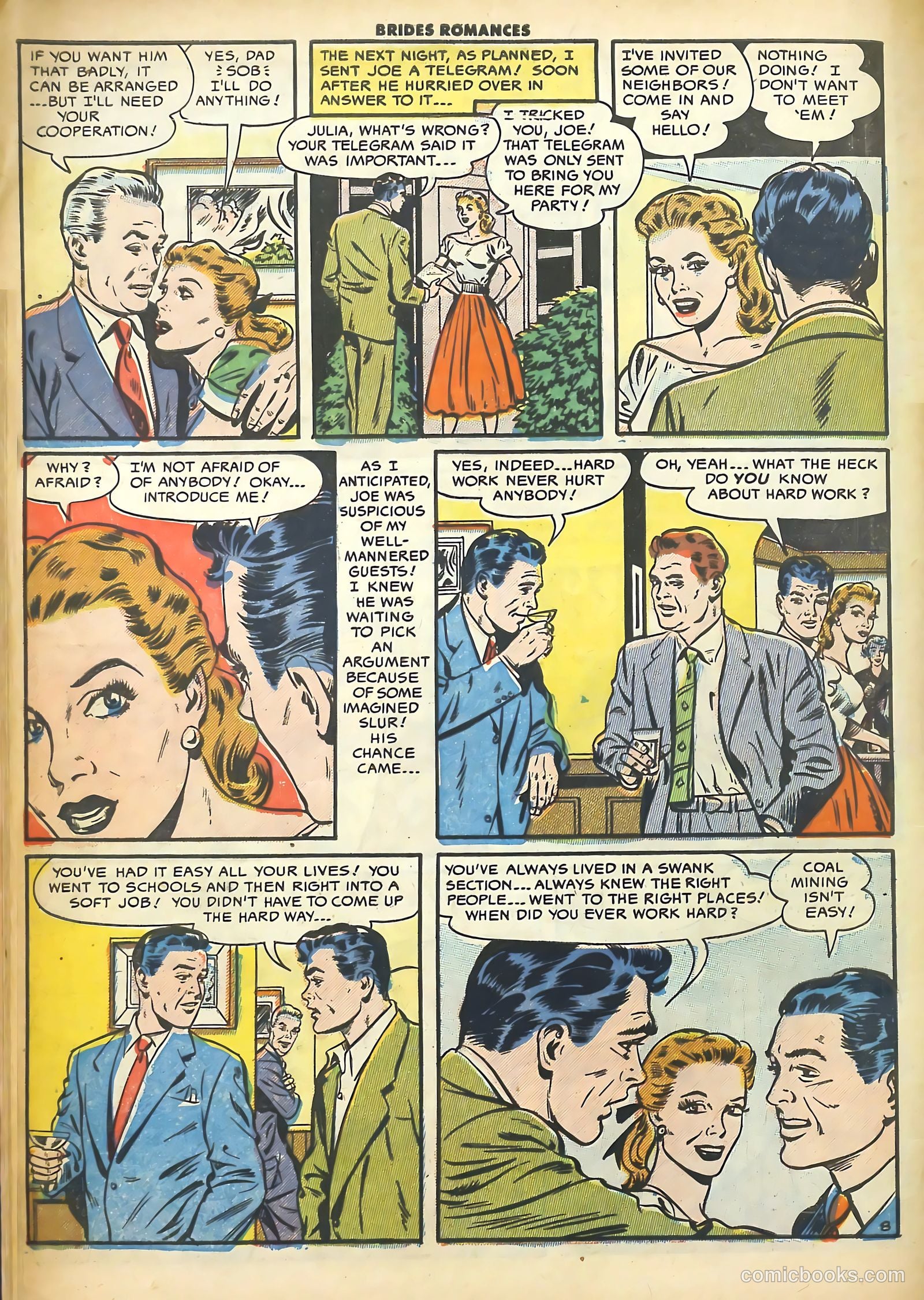 Brides Romances #1 (1953) — page 10 of 36
