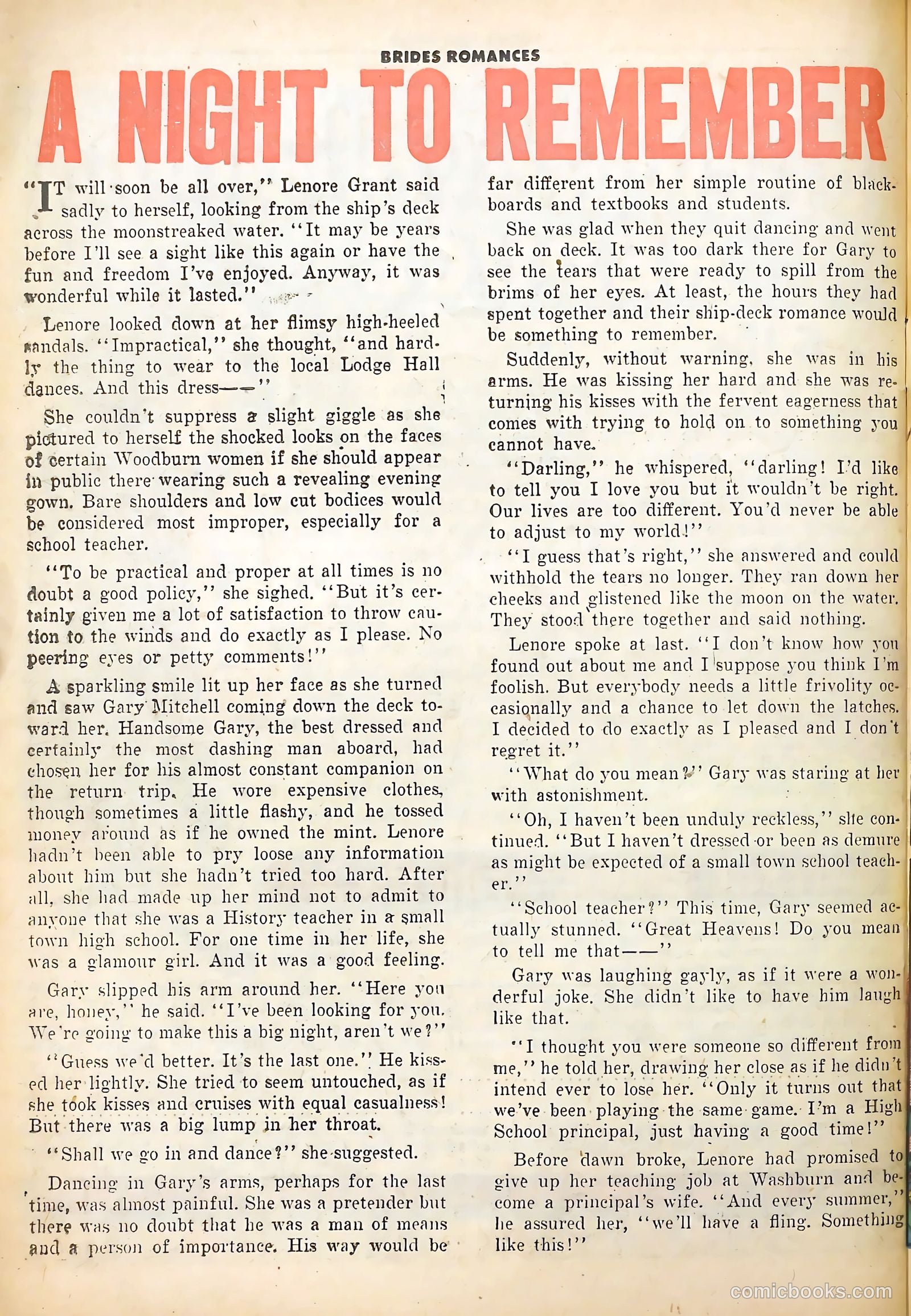 Brides Romances #1 (1953) — page 26 of 36