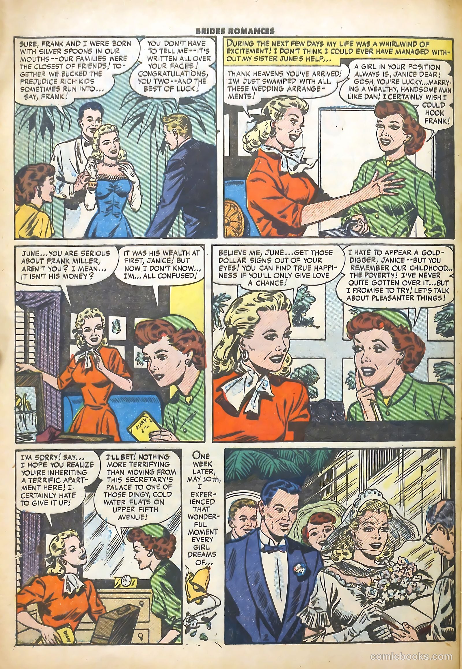 Brides Romances #1 (1953) — page 28 of 36