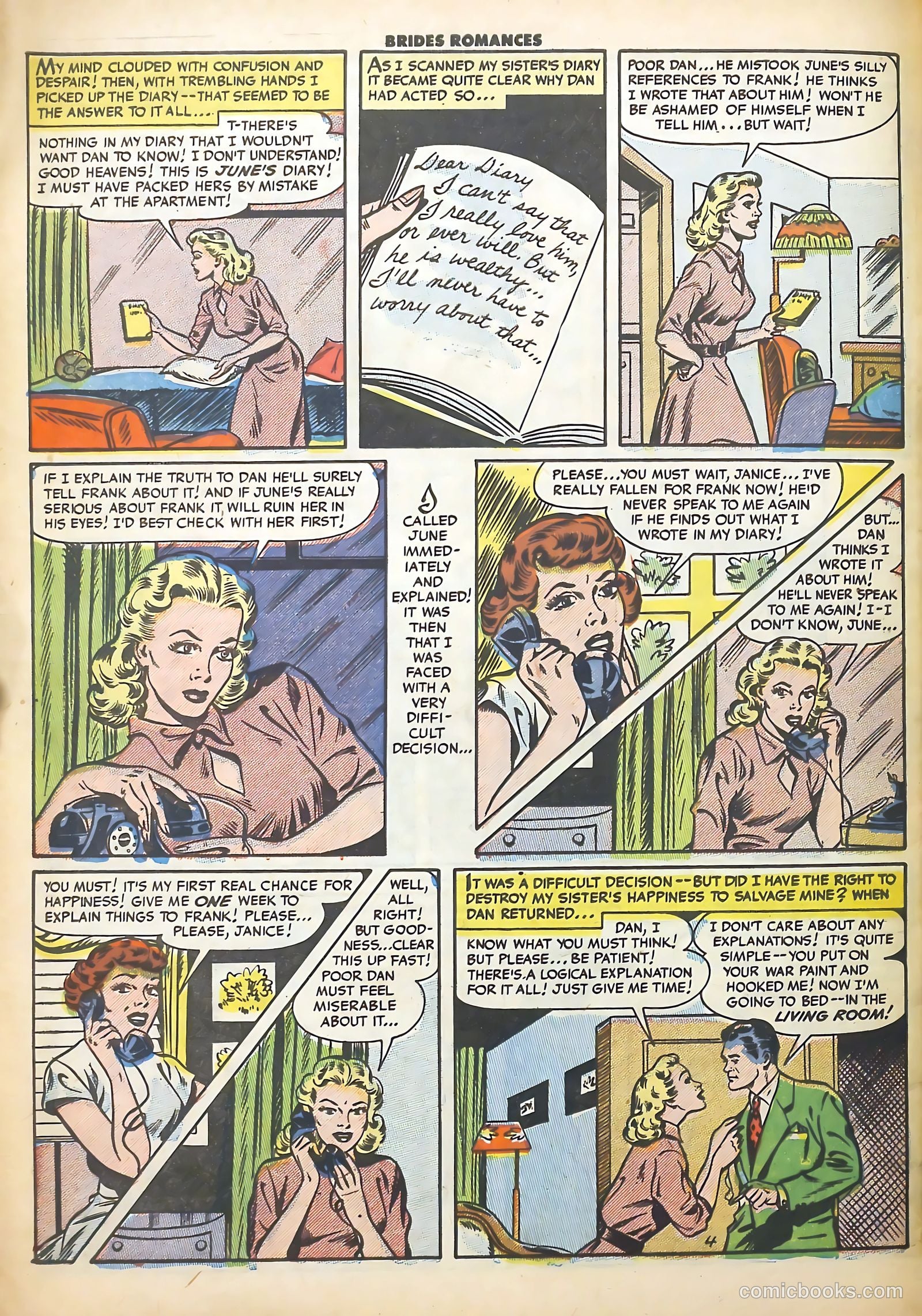 Brides Romances #1 (1953) — page 30 of 36