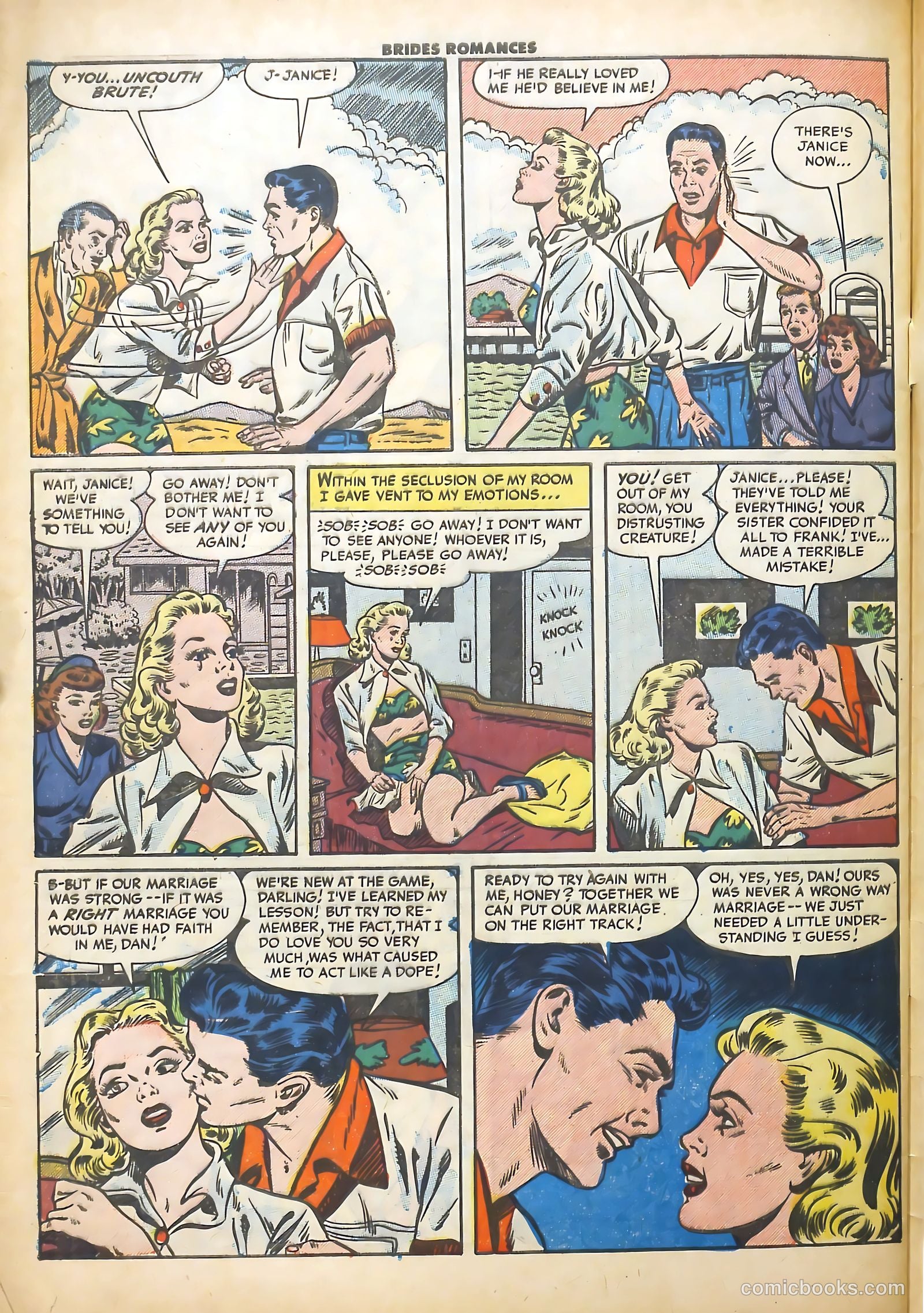 Brides Romances #1 (1953) — page 32 of 36
