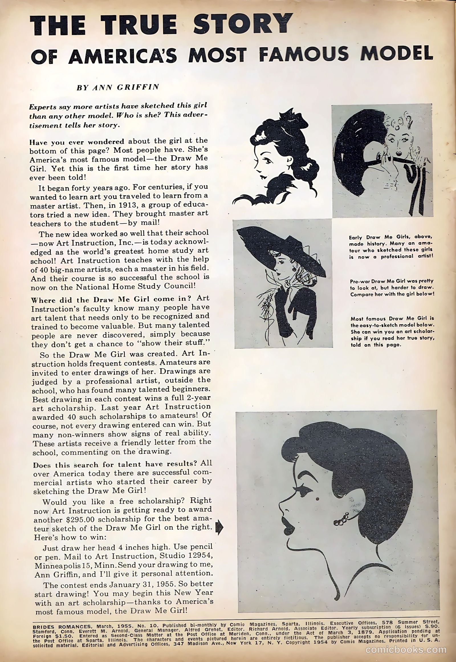 Brides Romances #10 (1955) — page 2 of 36