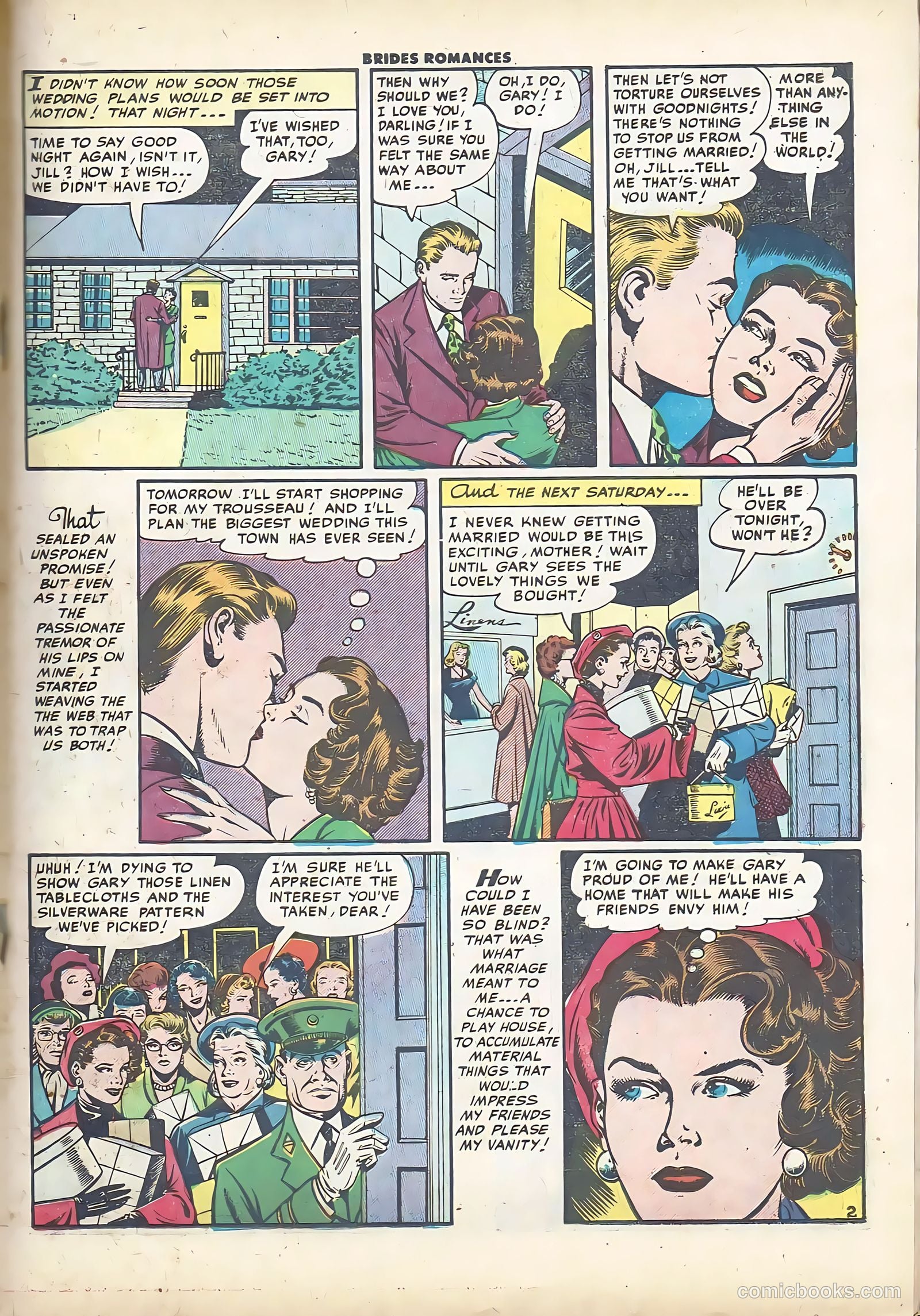 Brides Romances #10 (1955) — page 19 of 36