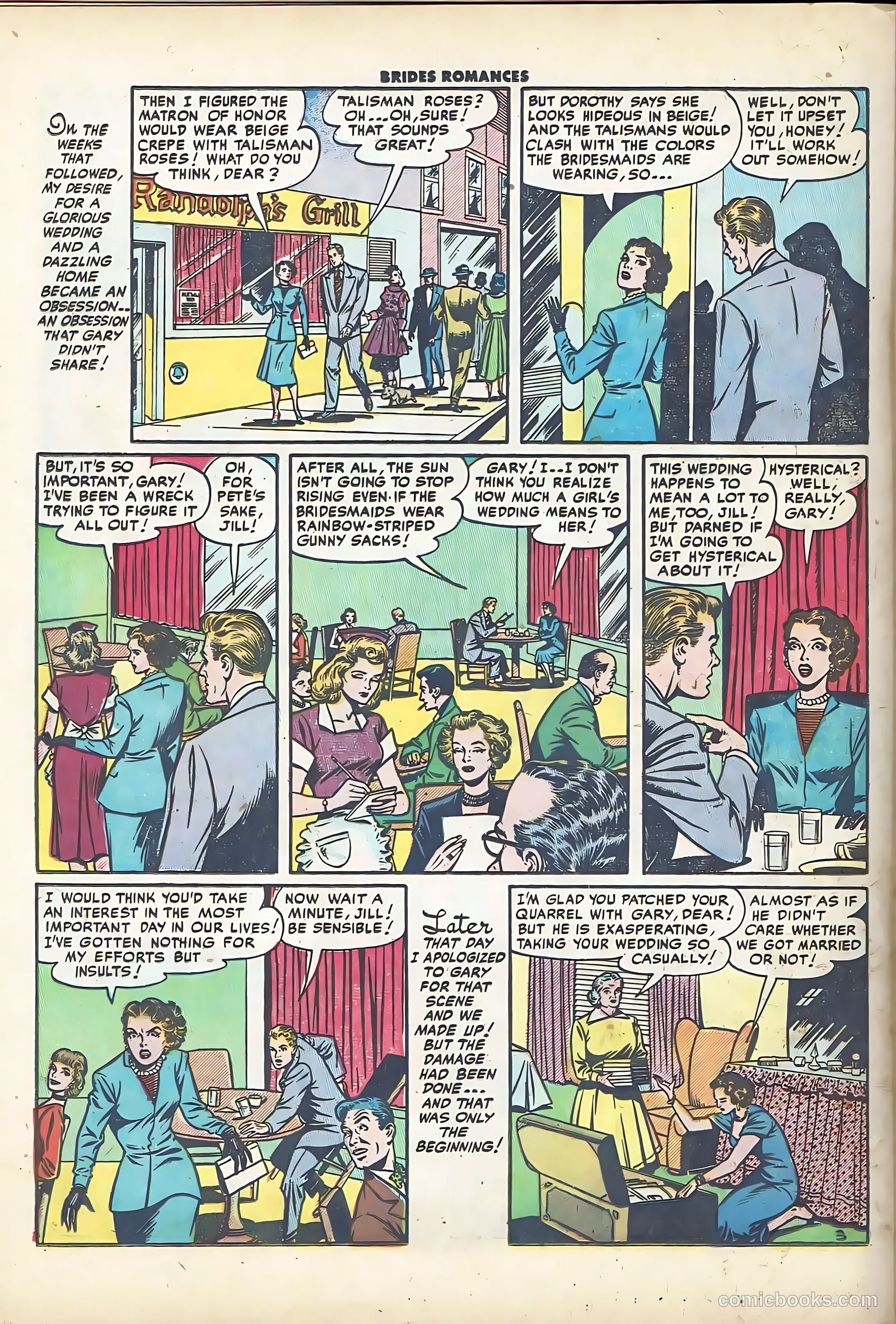 Brides Romances #10 (1955) — page 20 of 36