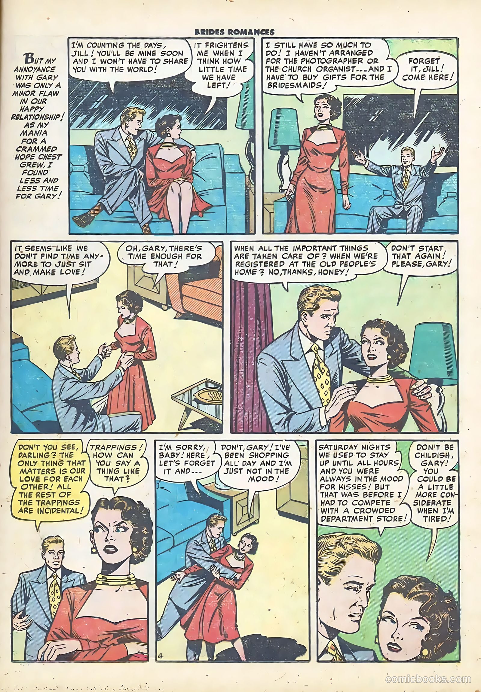 Brides Romances #10 (1955) — page 21 of 36