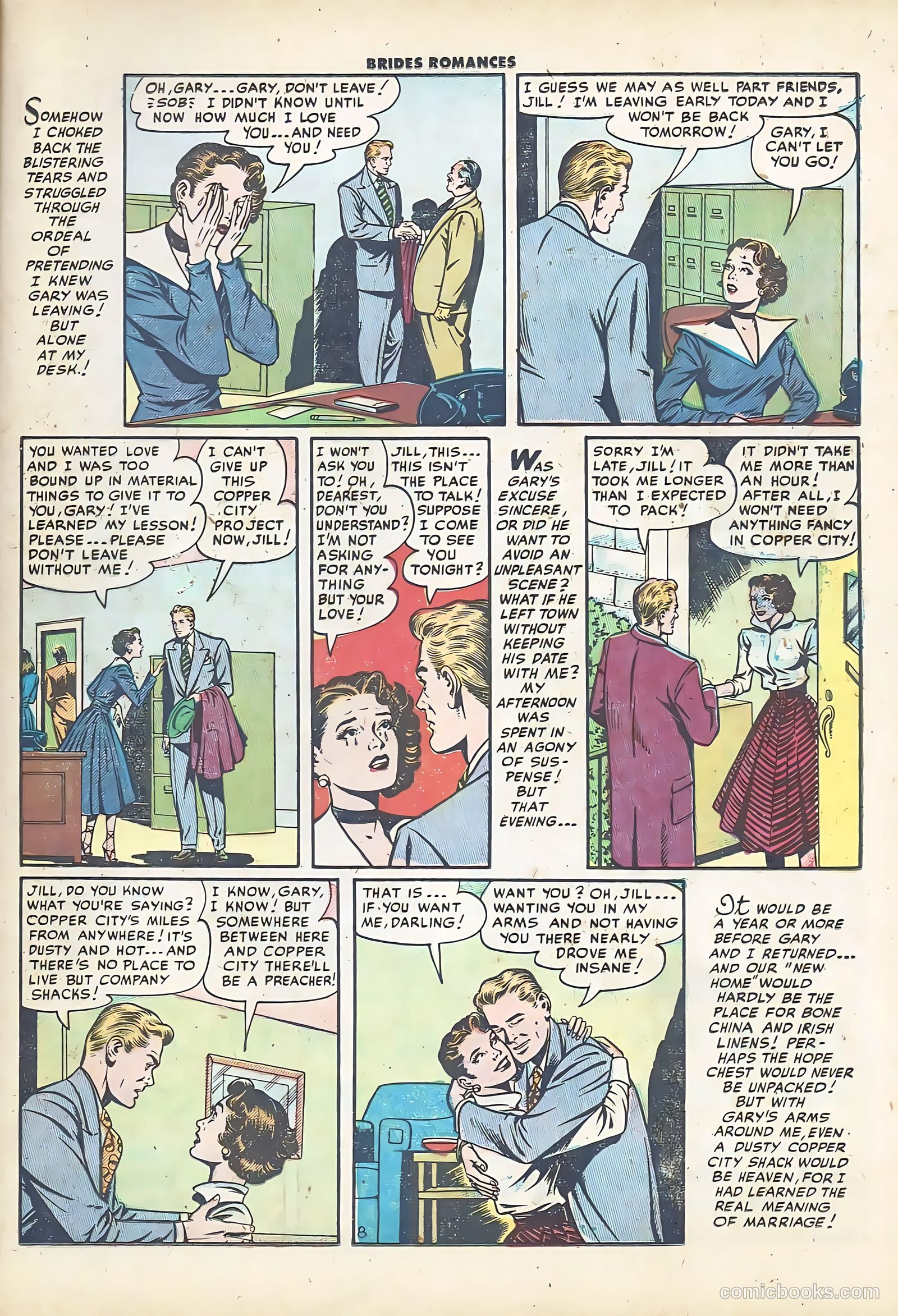 Brides Romances #10 (1955) — page 25 of 36