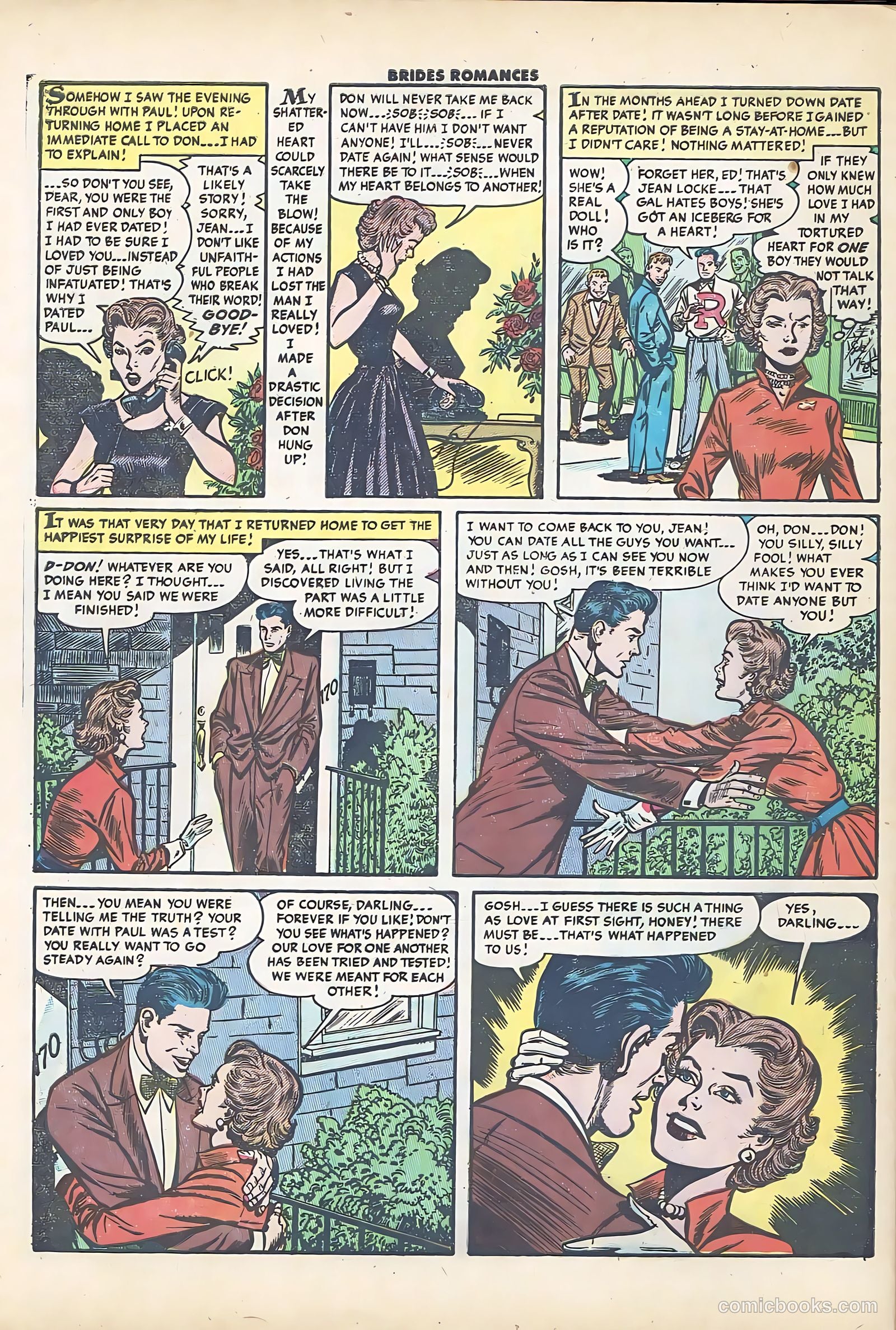 Brides Romances #10 (1955) — page 32 of 36