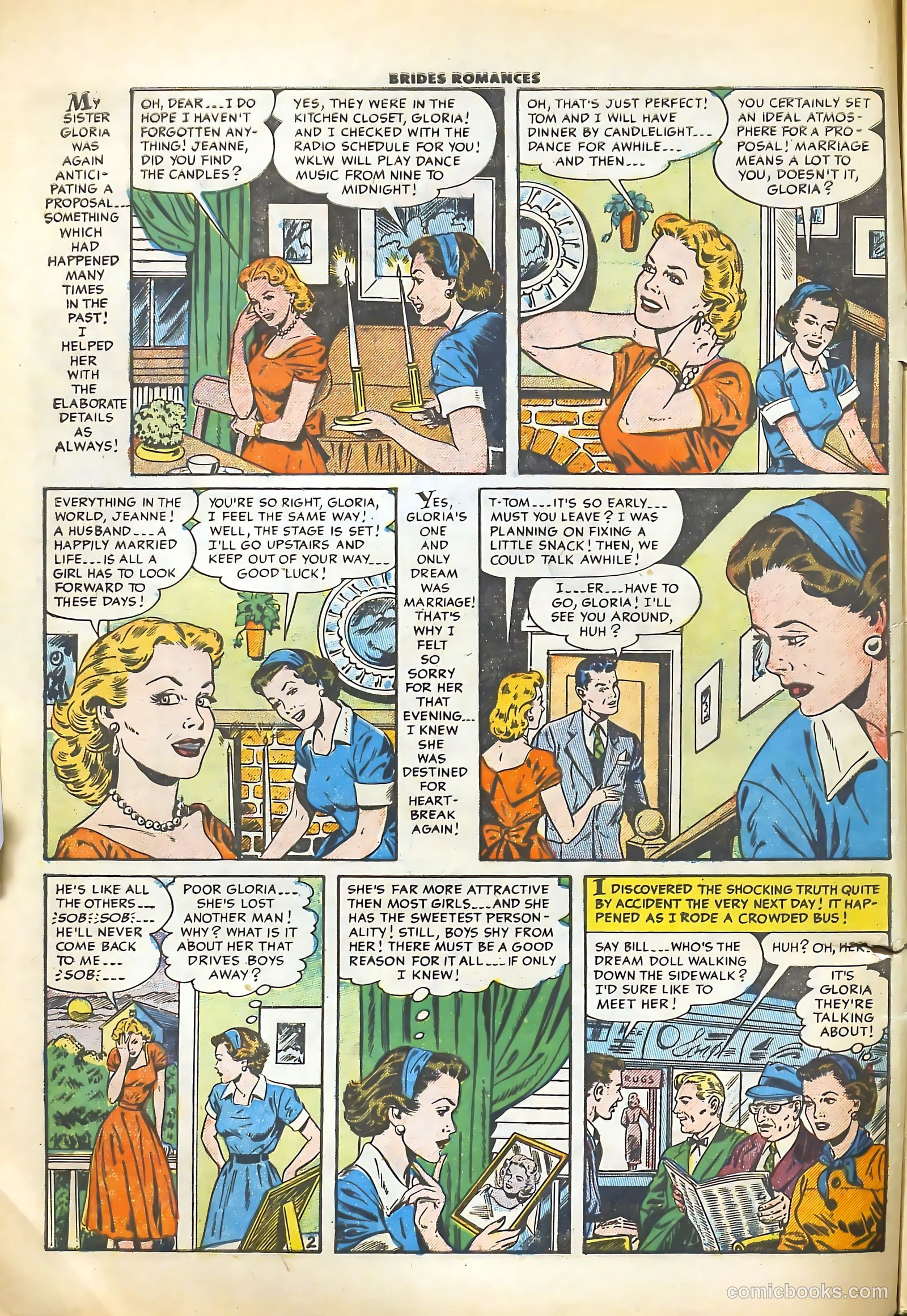 Brides Romances #11 (1955) — page 5 of 37