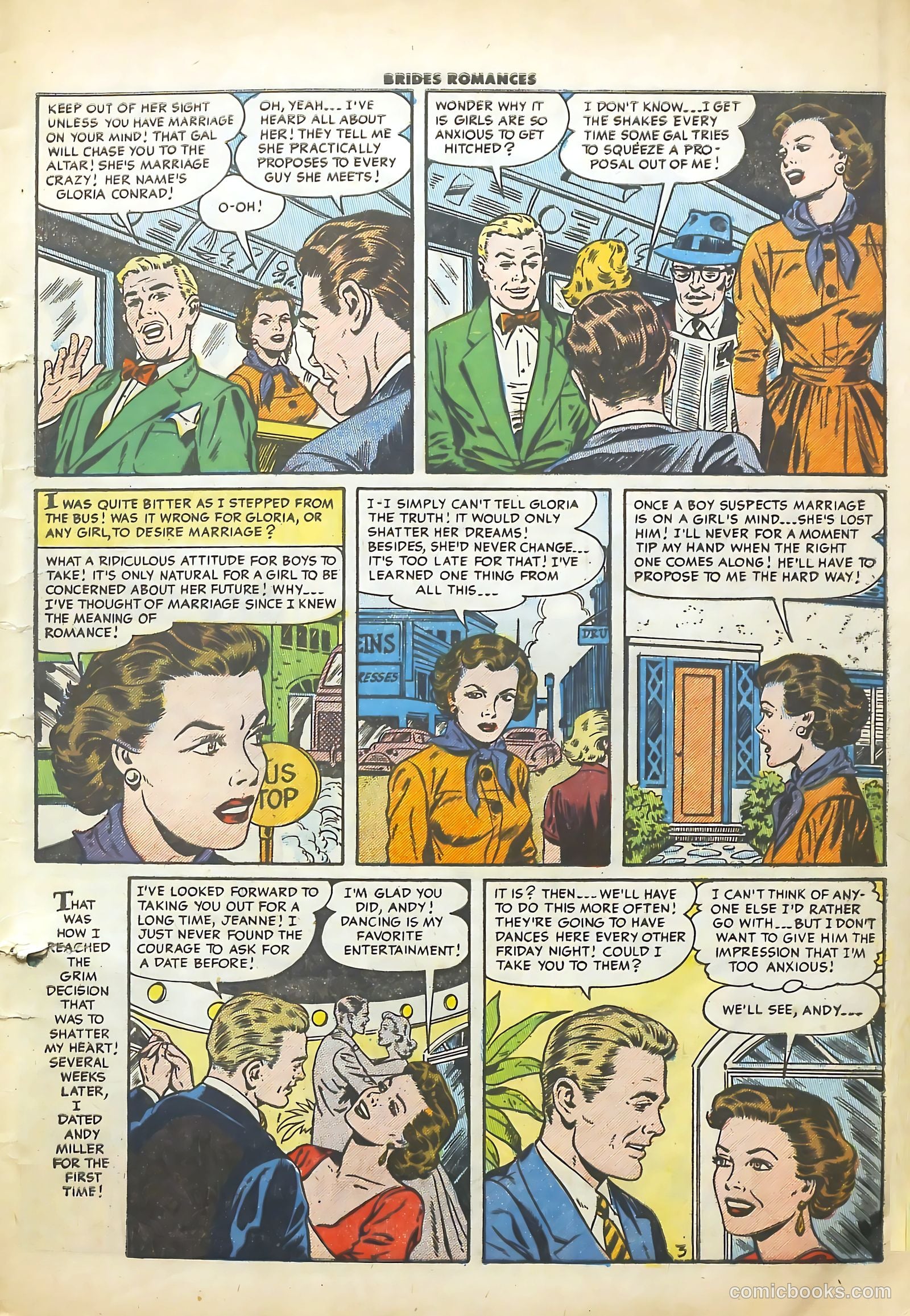 Brides Romances #11 (1955) — page 6 of 37
