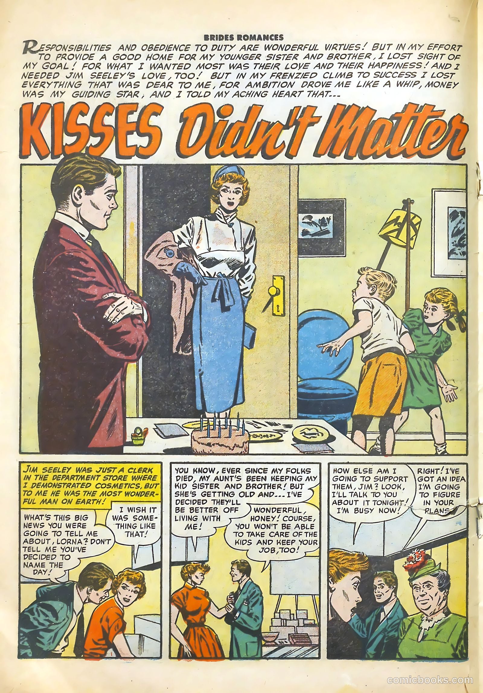 Brides Romances #11 (1955) — page 19 of 37