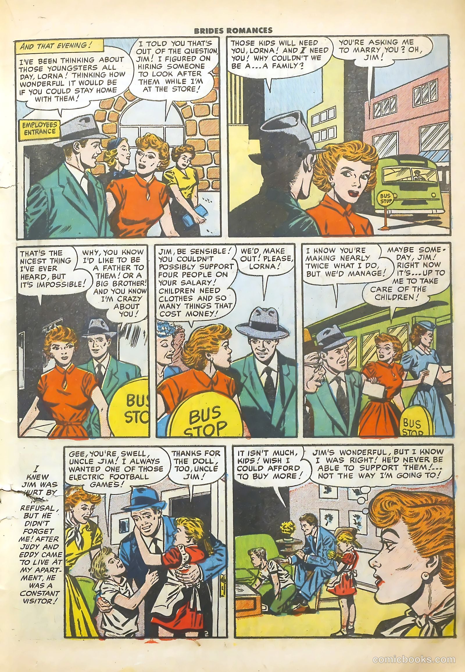Brides Romances #11 (1955) — page 20 of 37
