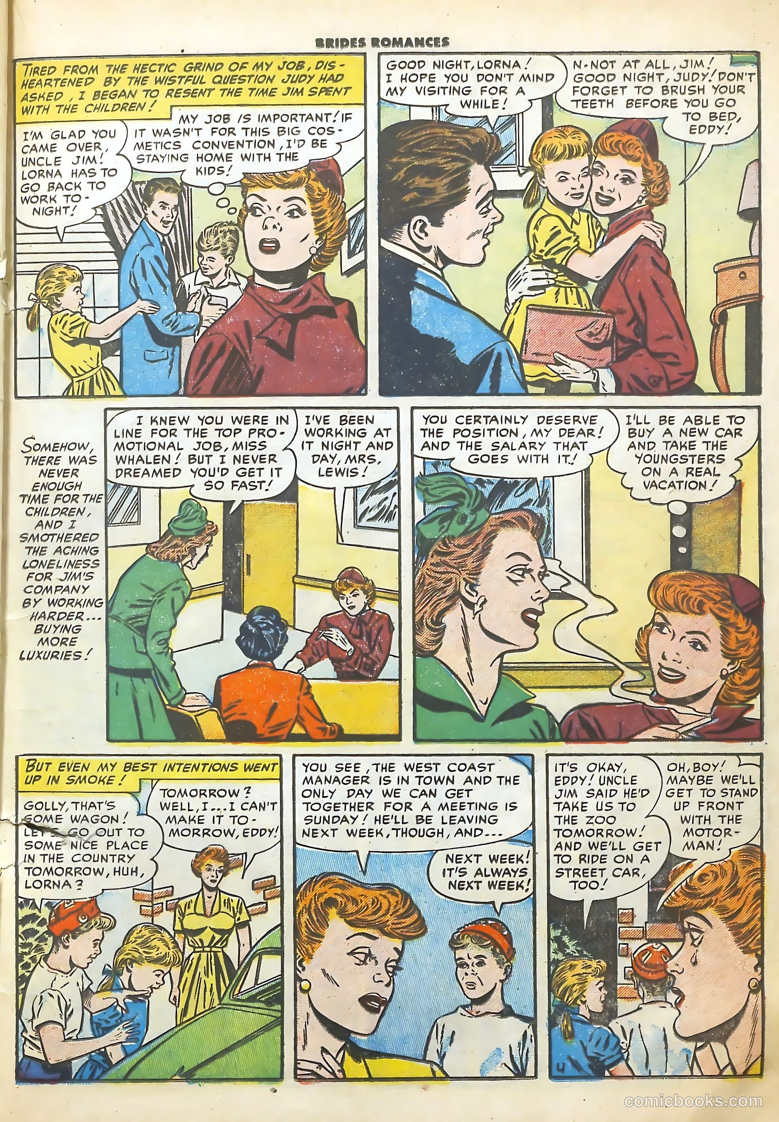 Brides Romances #11 (1955) — page 22 of 37