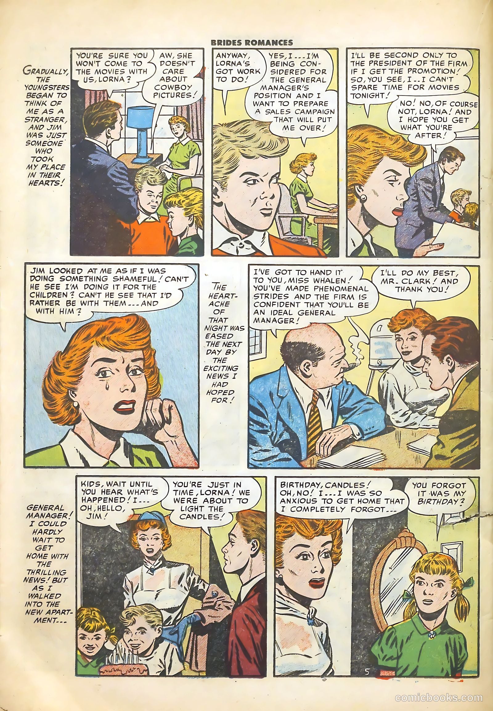 Brides Romances #11 (1955) — page 23 of 37